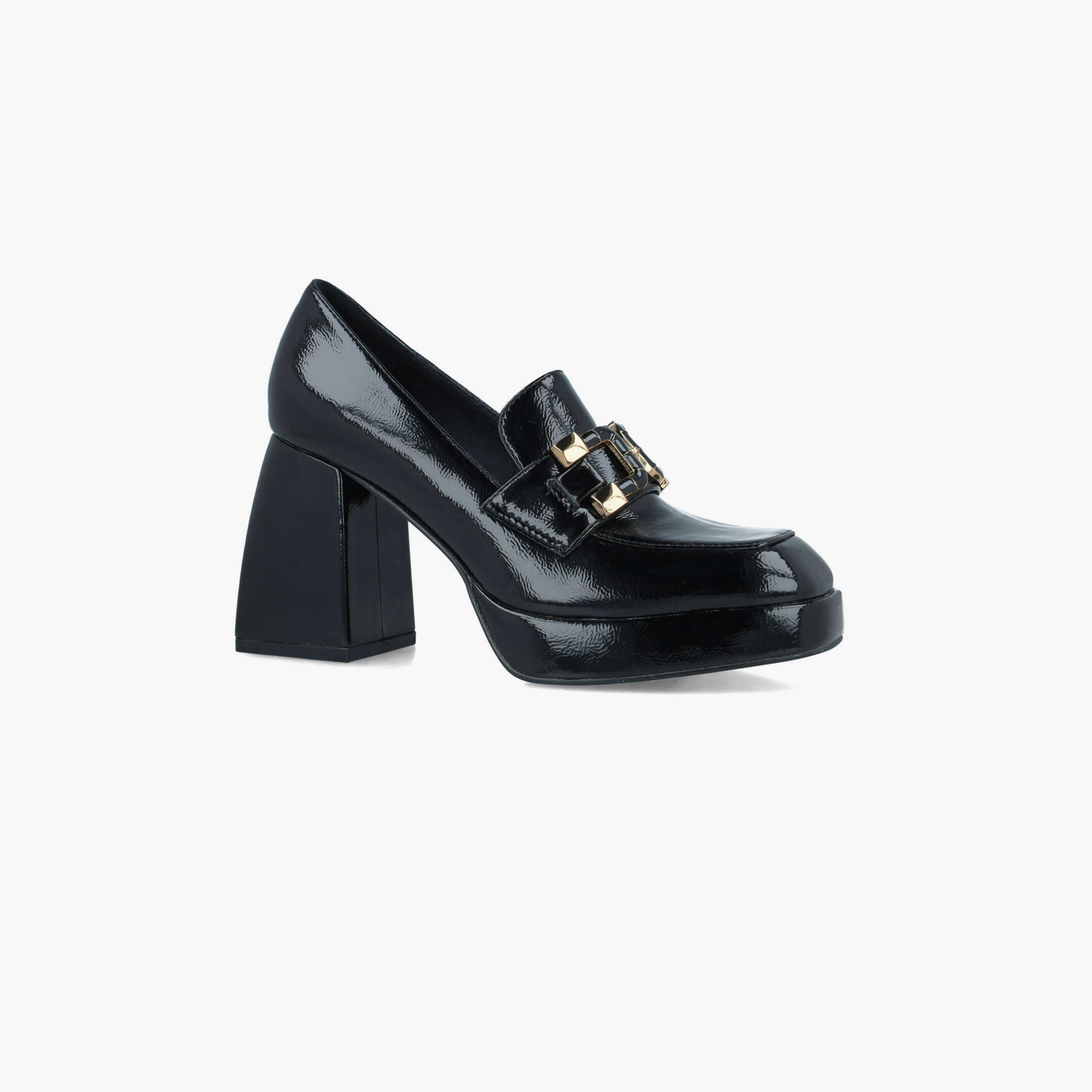 Menbur Women's Slip On Block Heels Loafers | 24559-women-shoes-heels-image-2