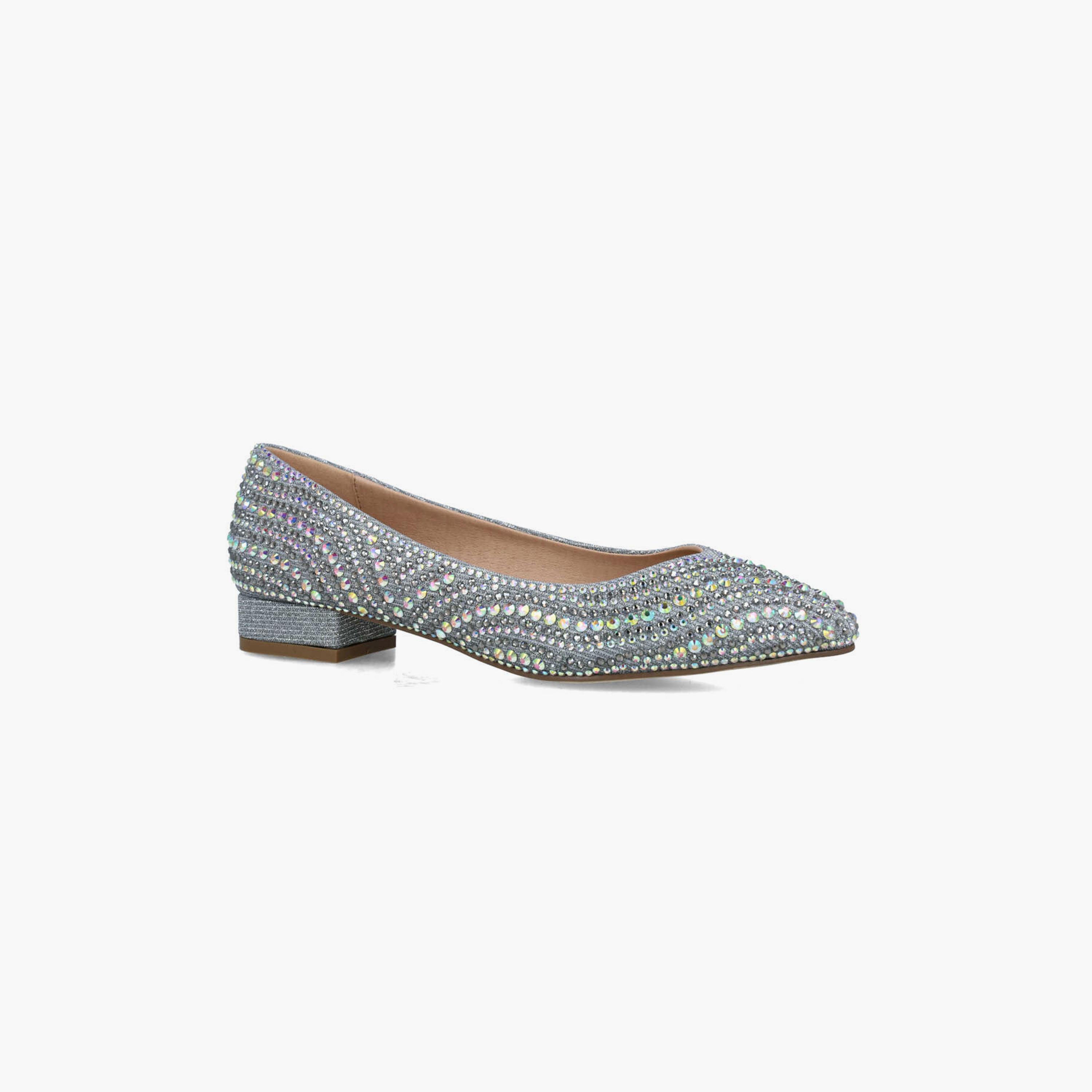 Menbur Women's Woven Pointed Toe Ballerinas with Embellishment | 24561-women-shoes-ballerinas-image-1