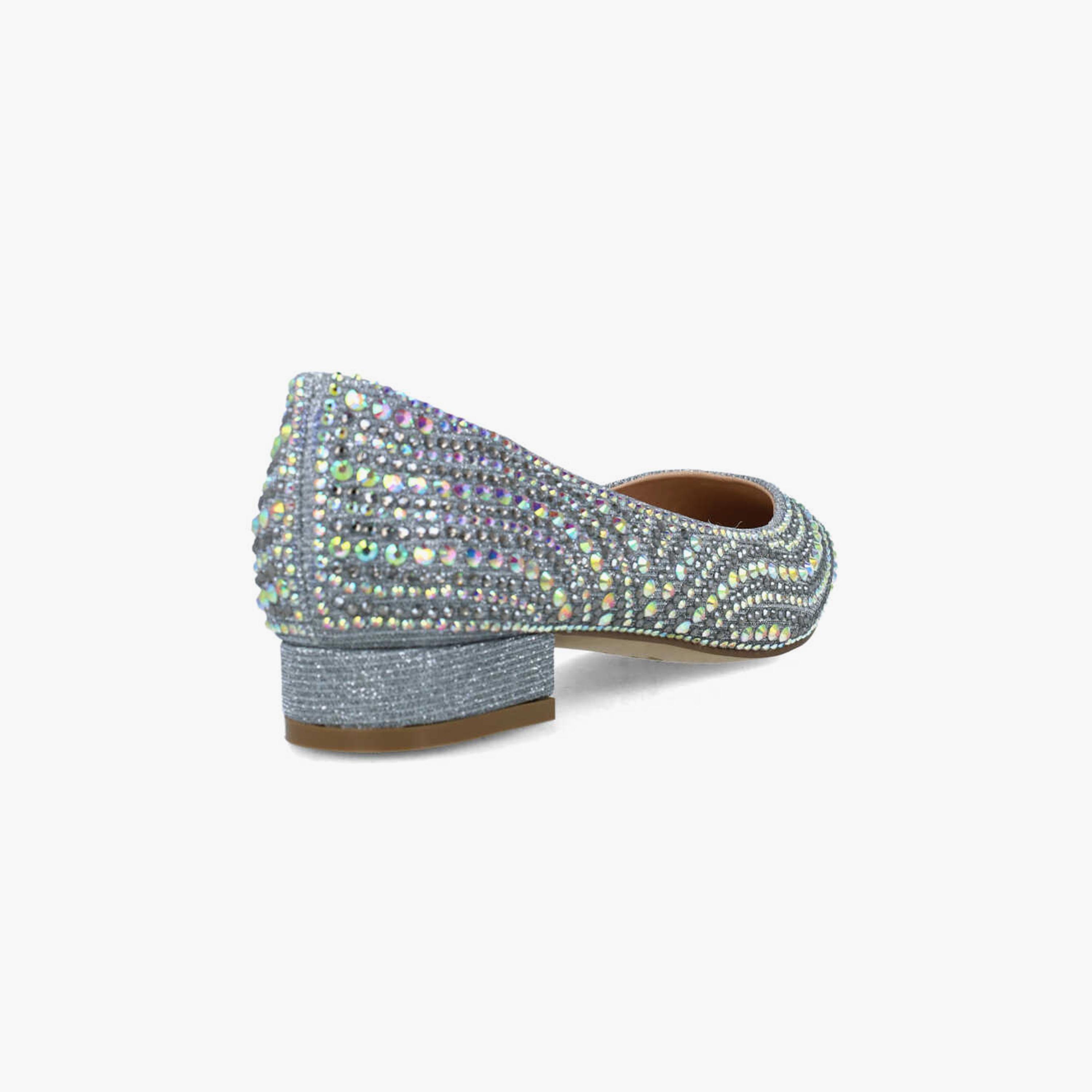 Menbur Women's Woven Pointed Toe Ballerinas with Embellishment | 24561-women-shoes-ballerinas-image-3