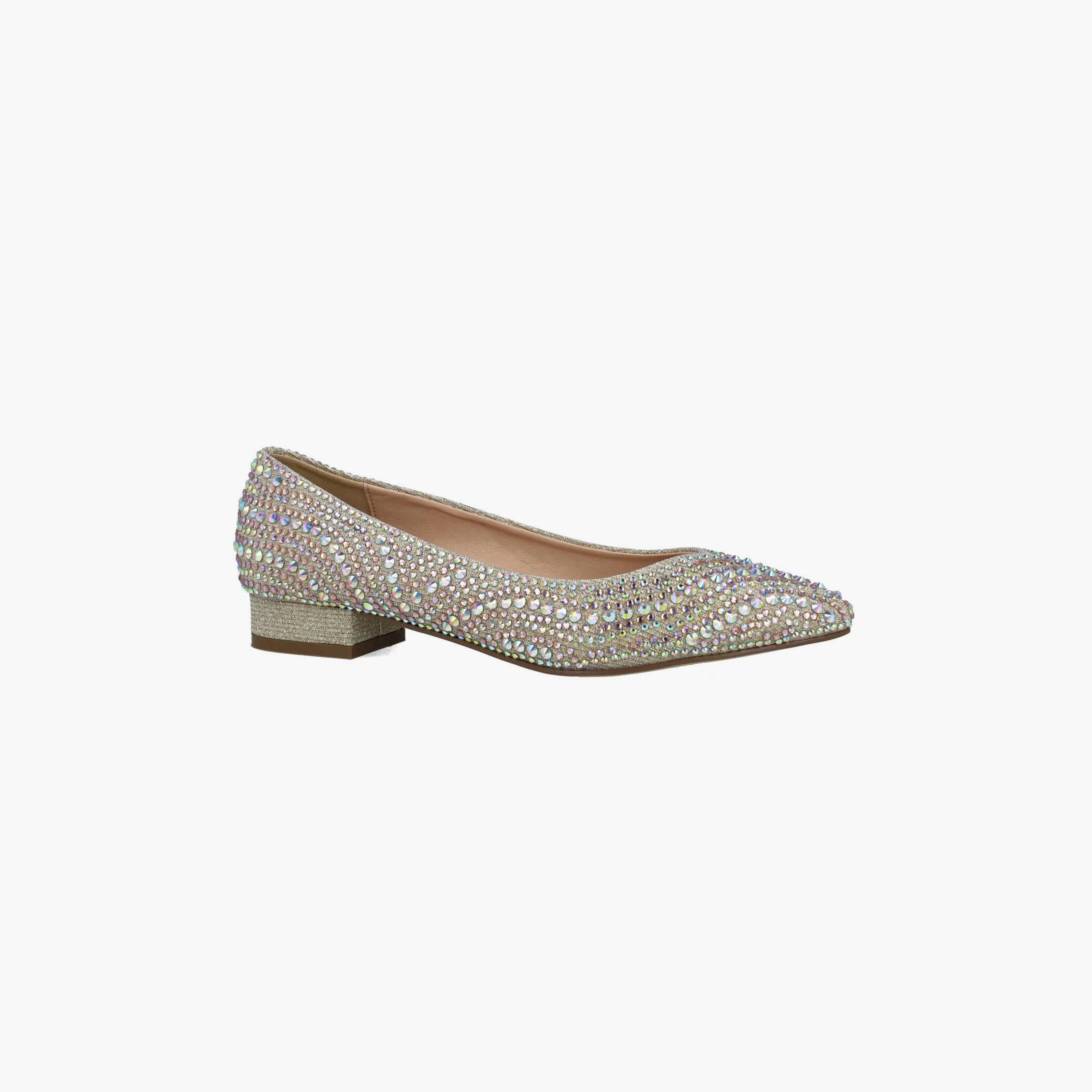 Menbur Women's Woven Pointed Toe Ballerinas with Embellishment | 24561-women-shoes-ballerinas-image-1