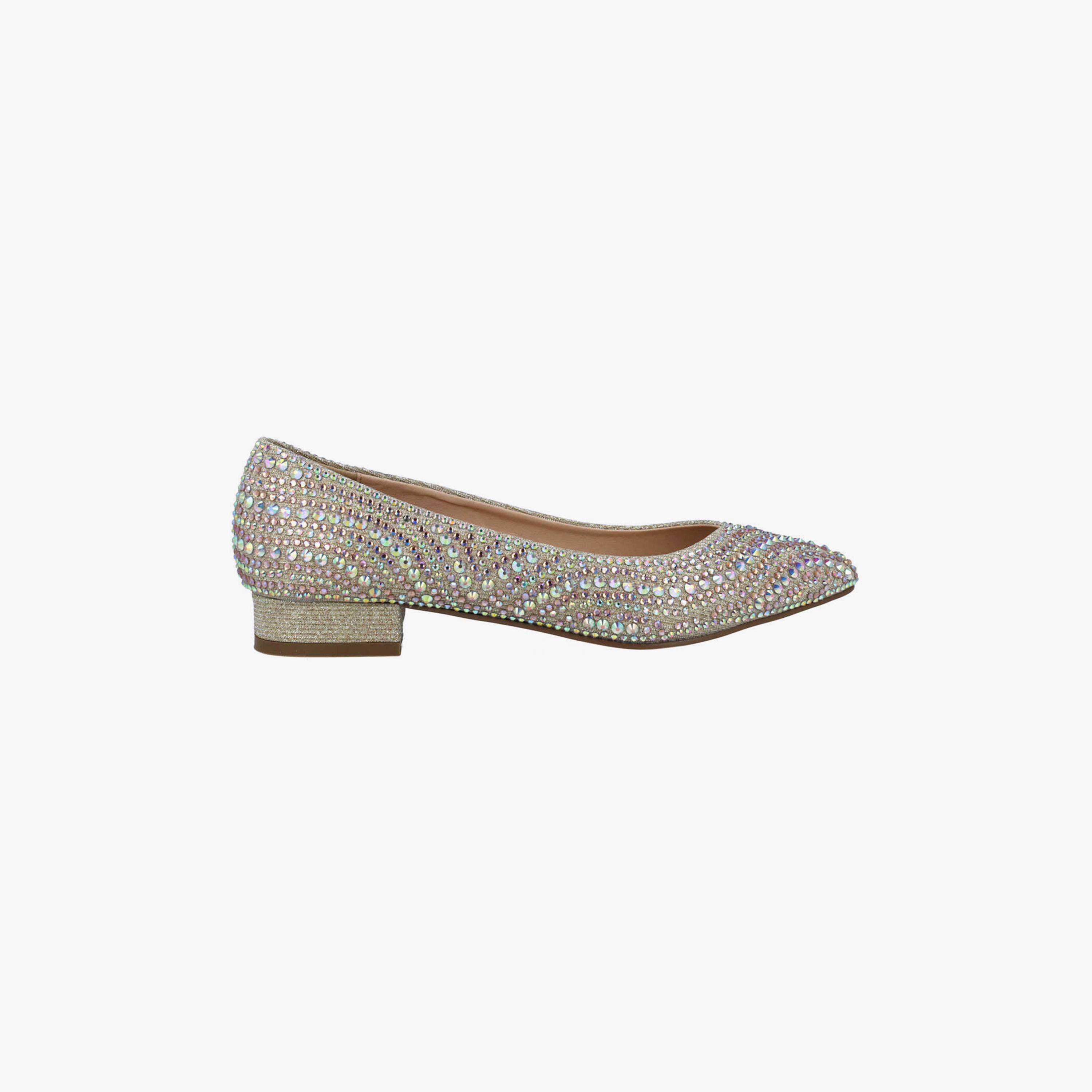 Menbur Women's Woven Pointed Toe Ballerinas with Embellishment | 24561-women-shoes-ballerinas-image-2