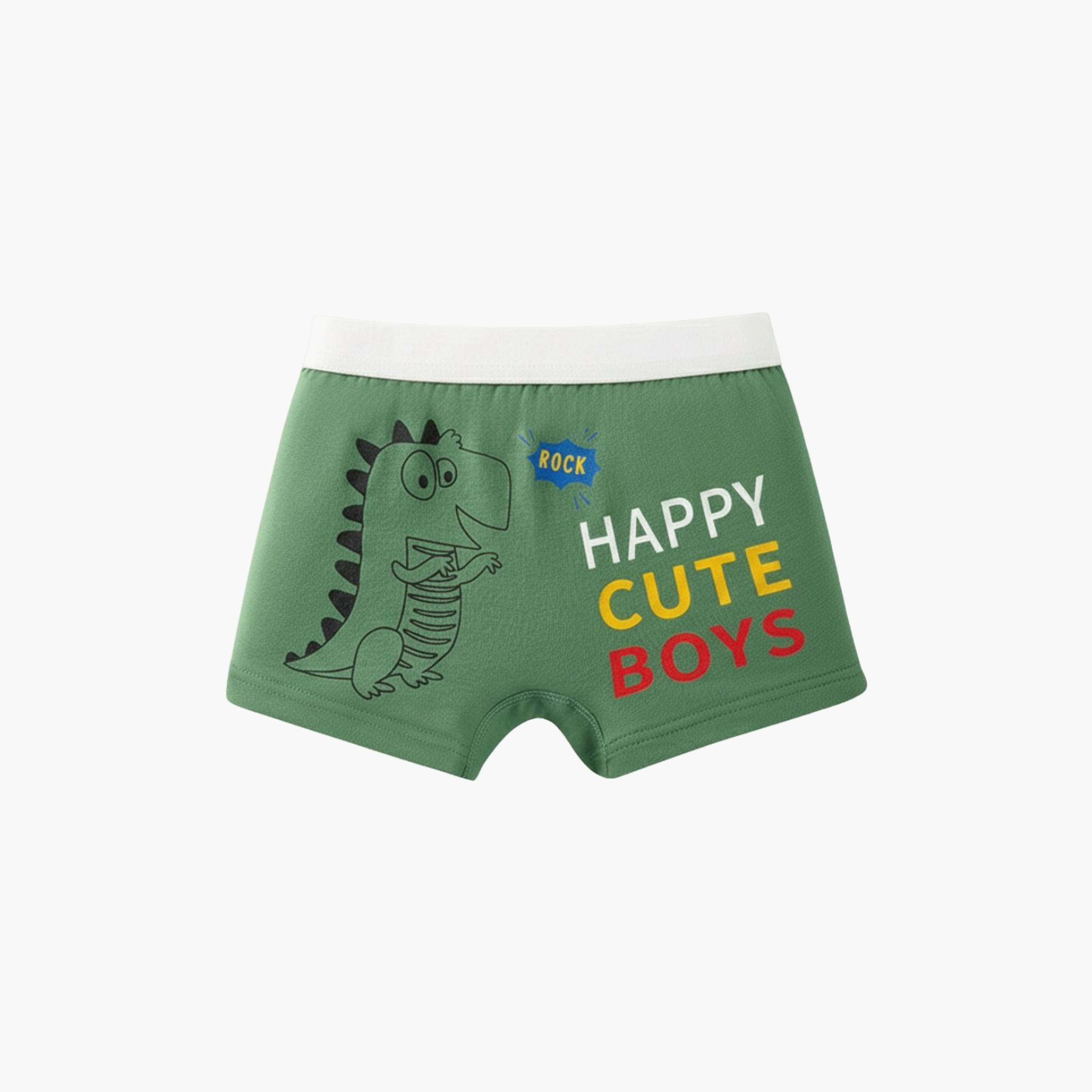 Babyqlo 4-Piece Cotton Dinosaur Pattern Boxer Set-boys-clothing-innerwear-boxersandbriefs-image-3