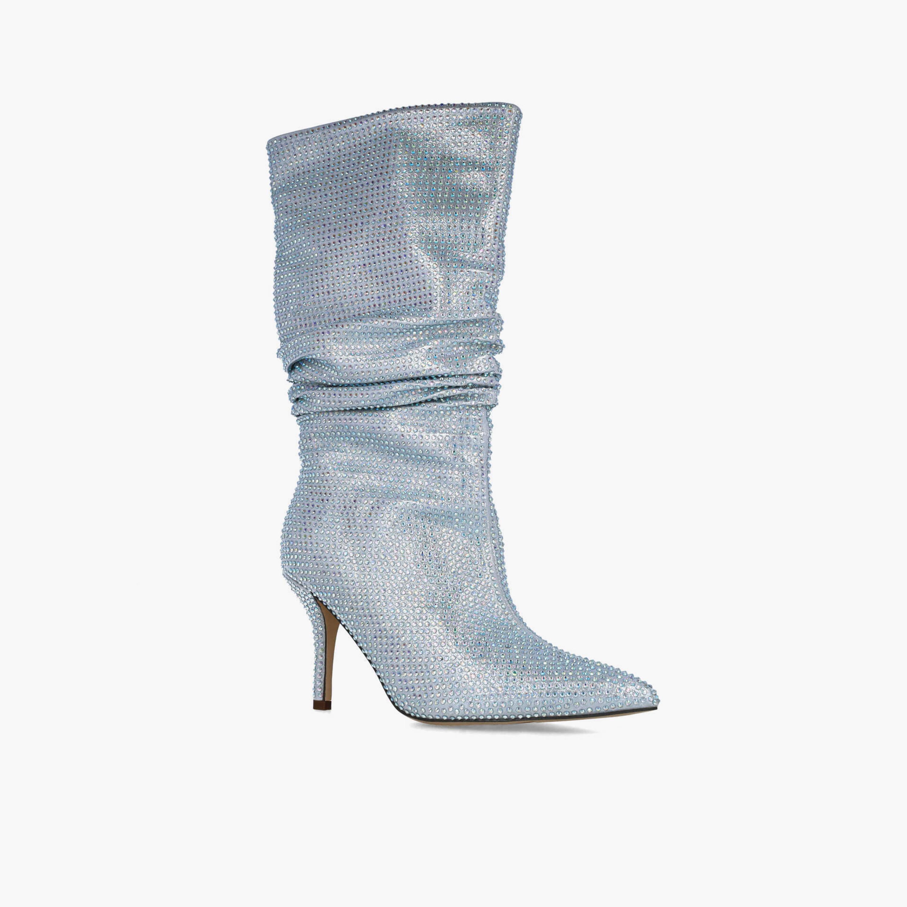 Menbur Women's High Shaft Boots with Embellishment | 24574-women-shoes-boots-image-1