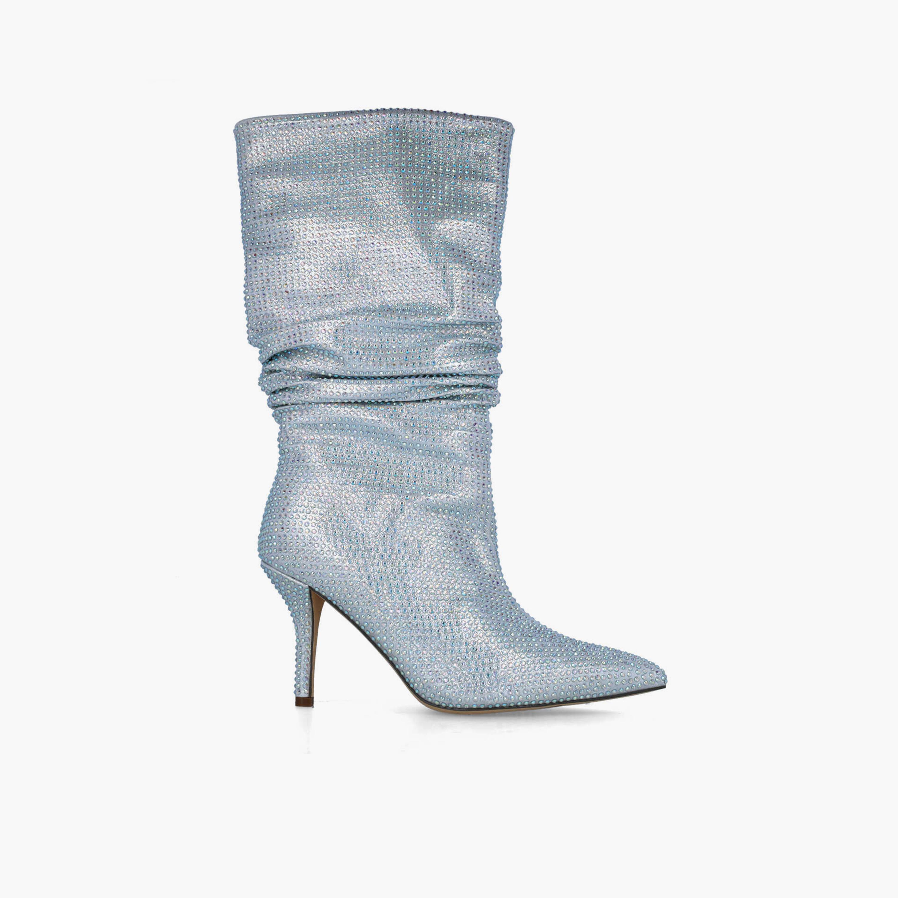 Menbur Women's High Shaft Boots with Embellishment | 24574-women-shoes-boots-image-2