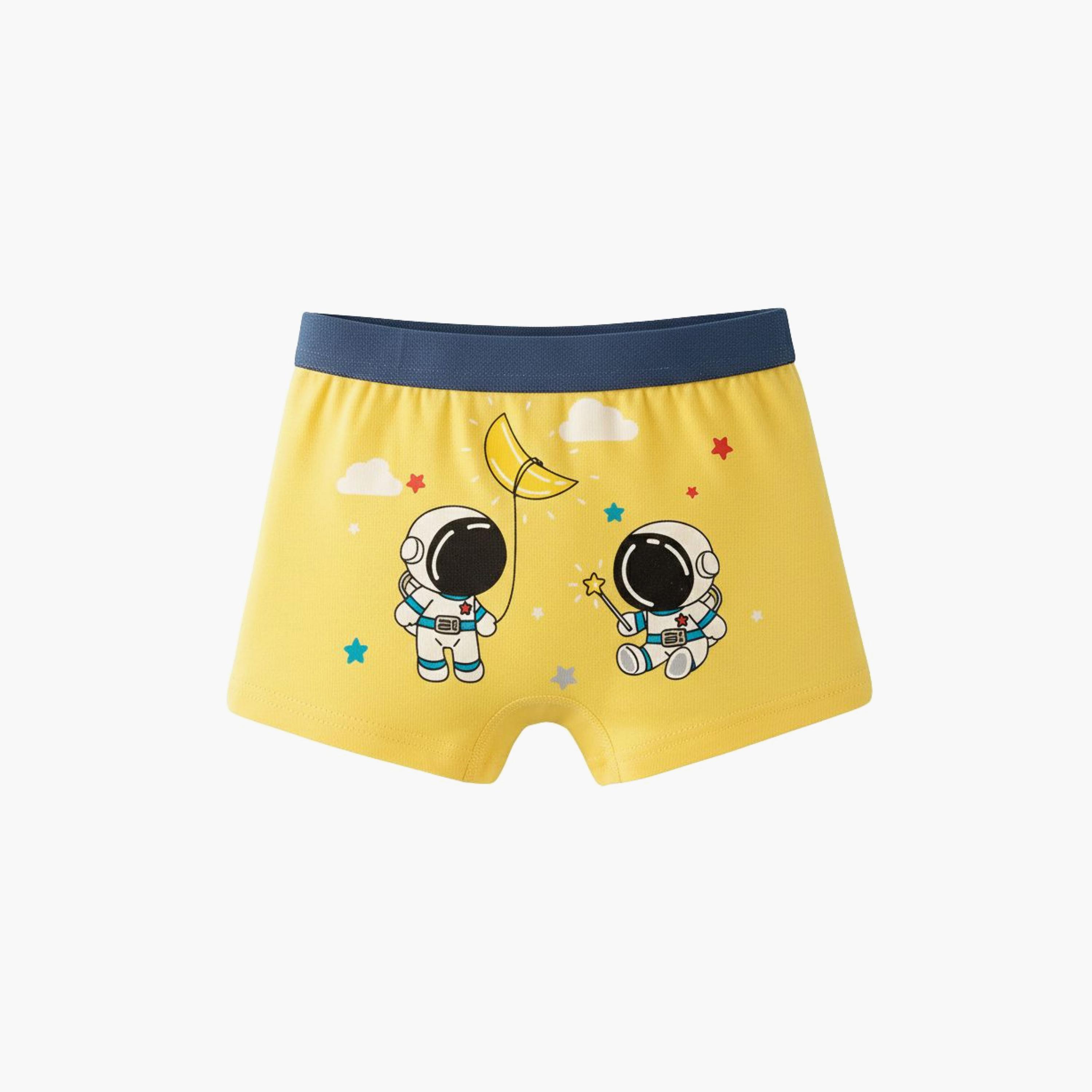 Babyqlo 4-Piece Cotton Space Adventure Boxer Set-boys-clothing-innerwear-boxersandbriefs-image-2