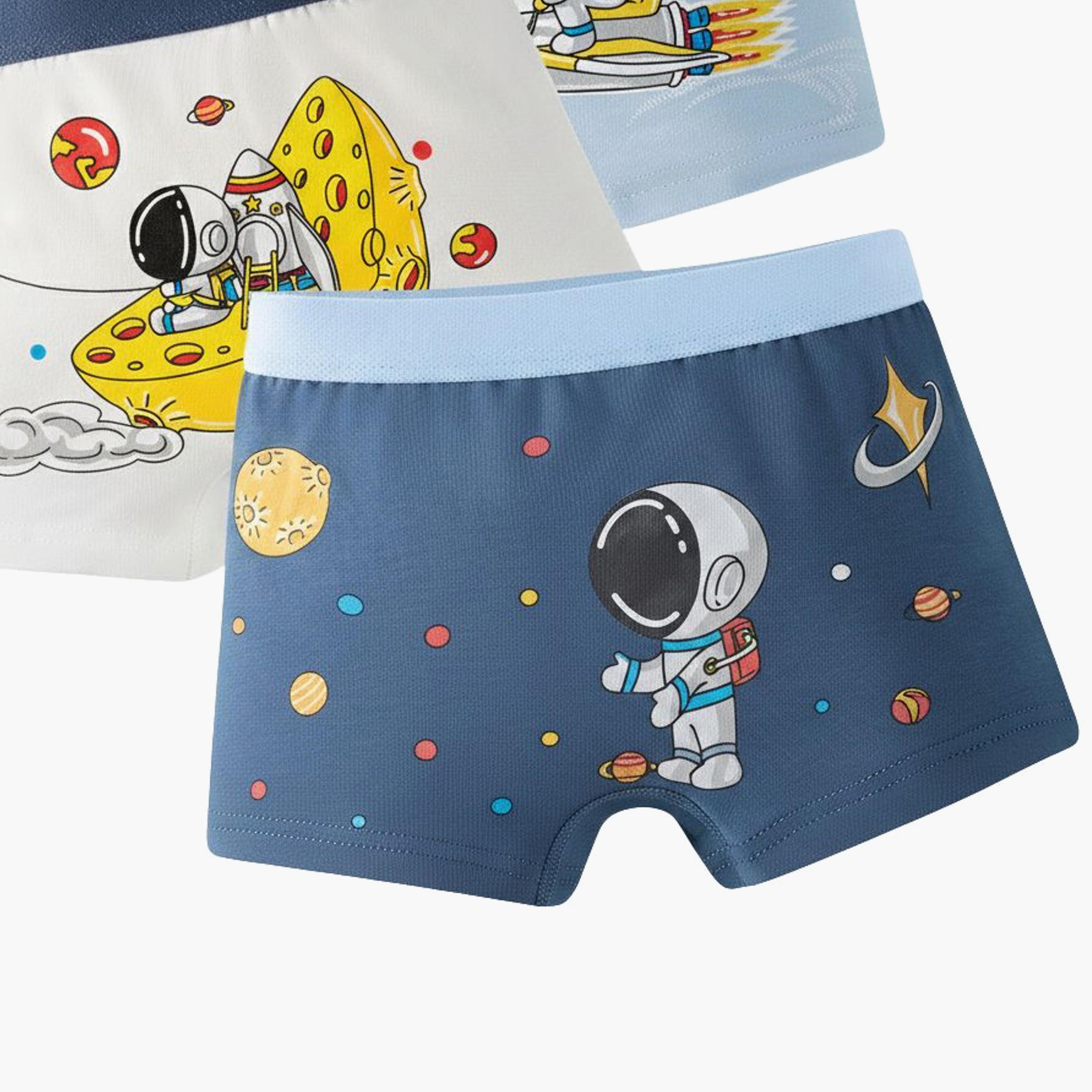 Babyqlo 4-Piece Cotton Space Adventure Boxer Set-boys-clothing-innerwear-boxersandbriefs-image-4