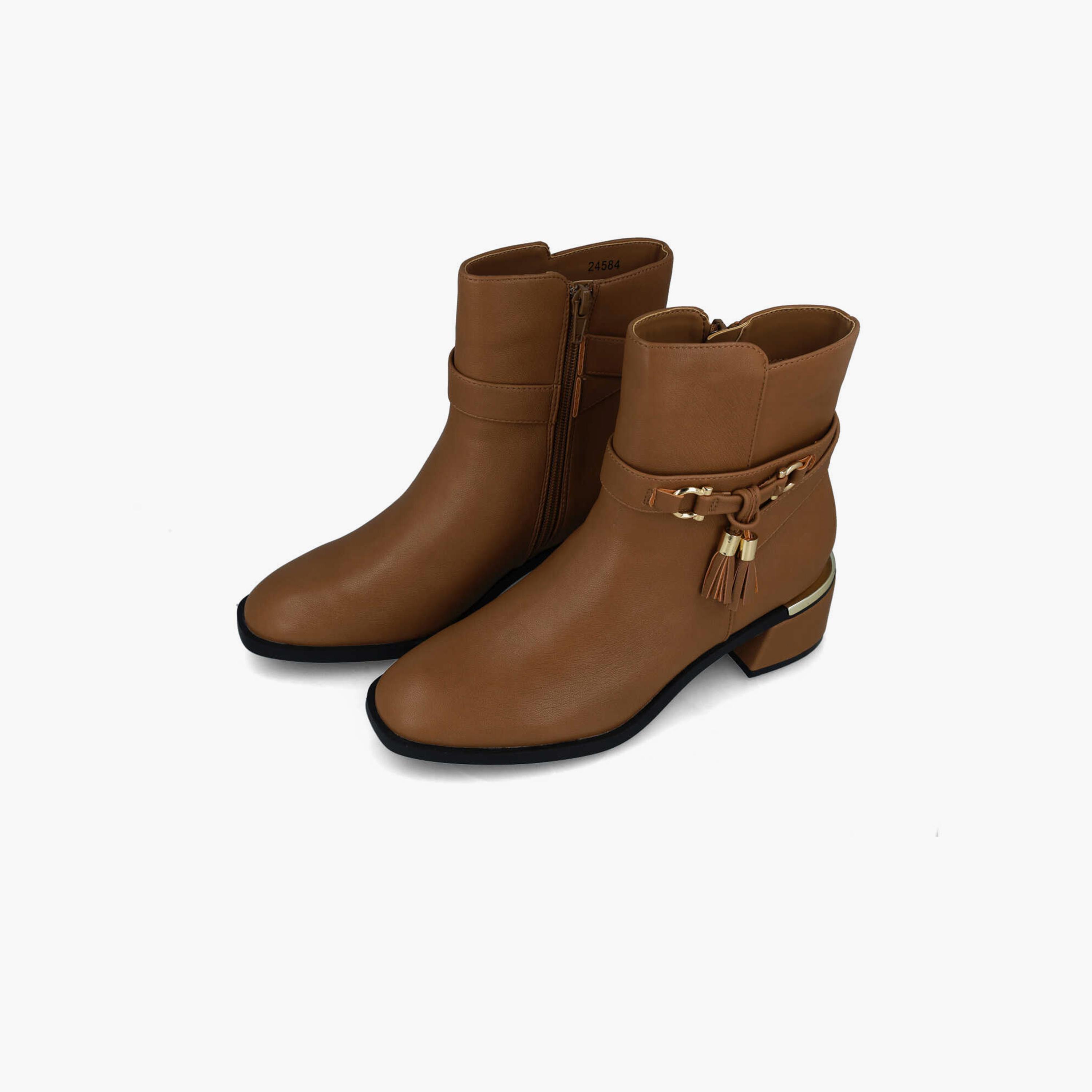 Menbur Women's Ankle Boots with Tassels Accent | 24584-women-shoes-boots-image-2