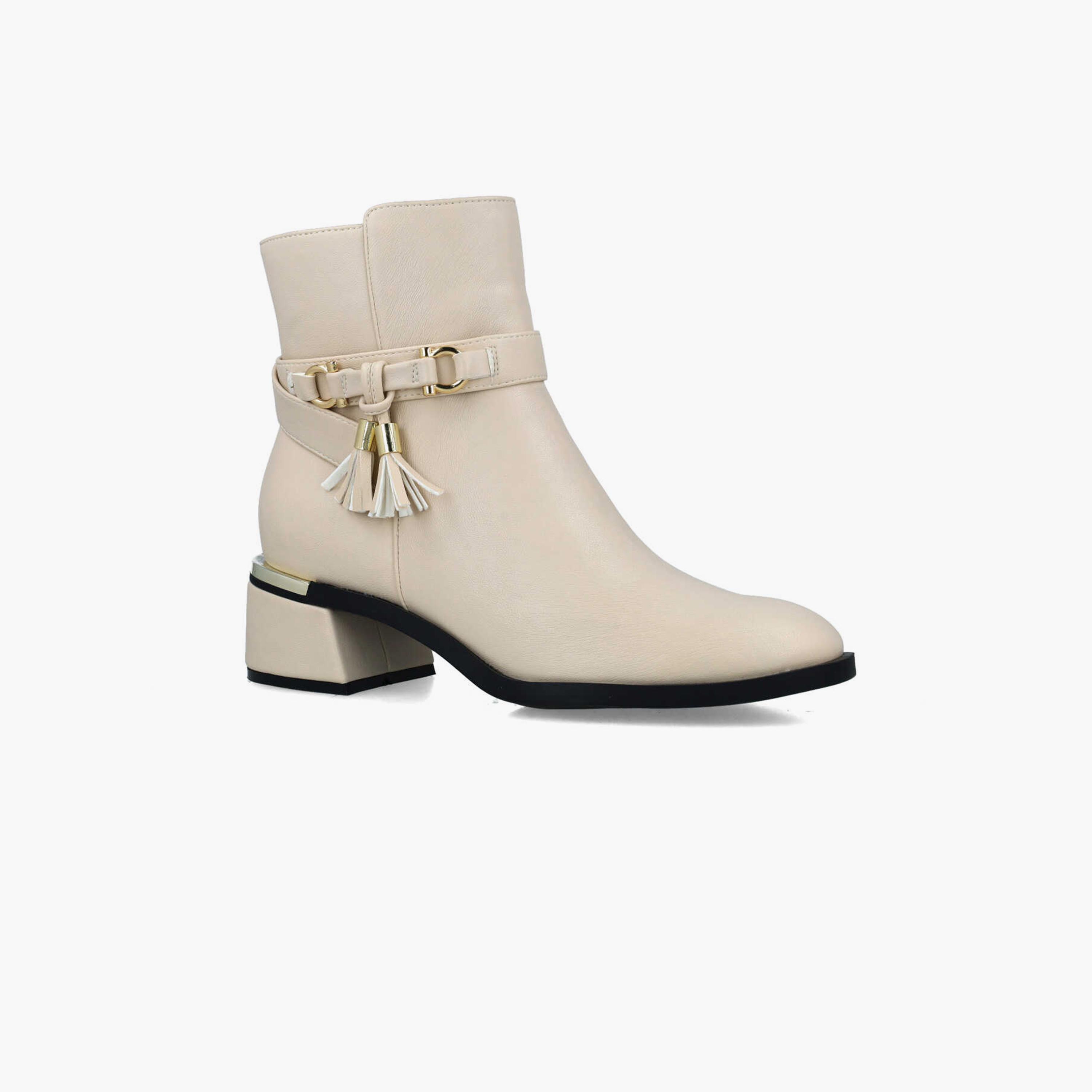 Menbur Women's Ankle Boots with Tassels Accent | 24584-women-shoes-boots-image-1