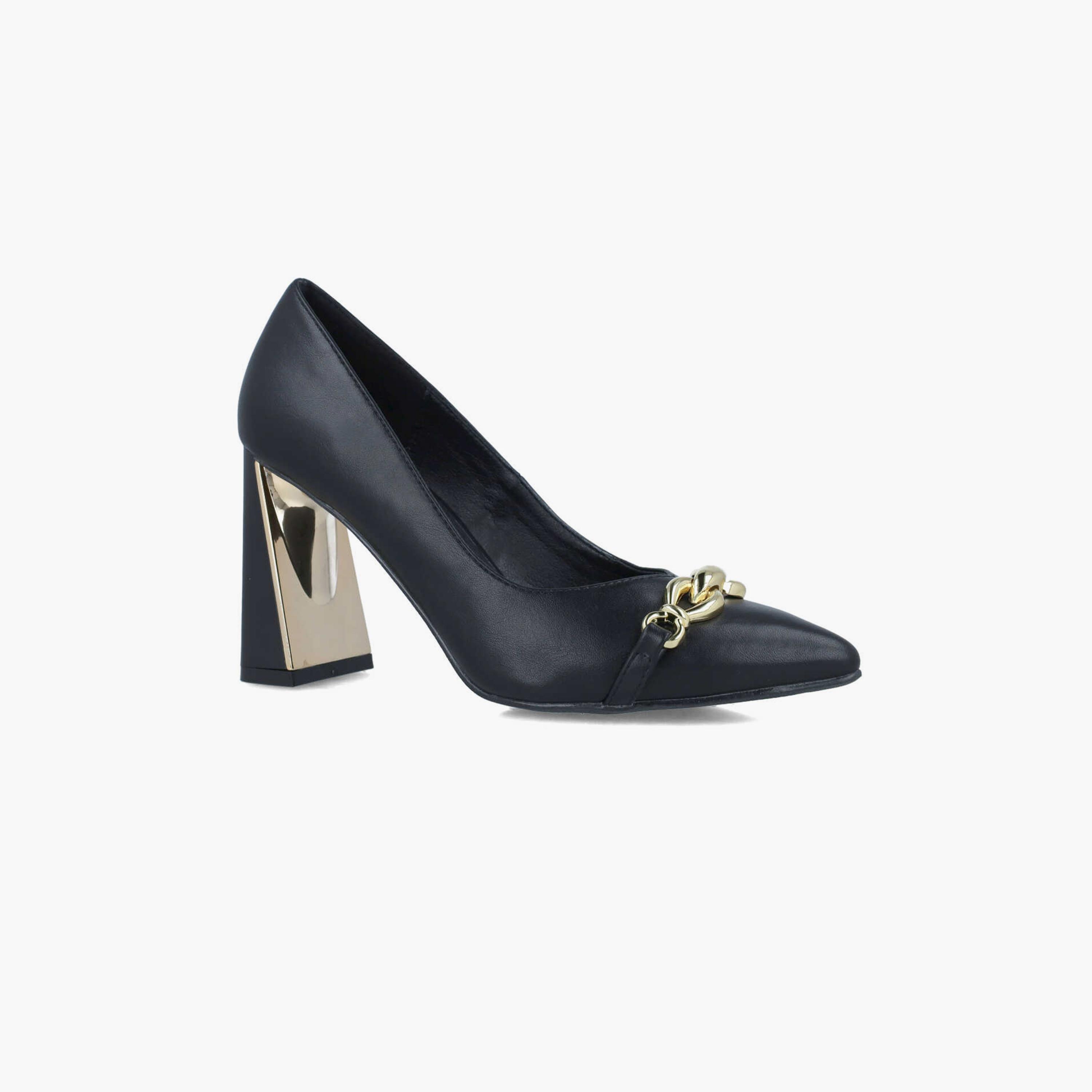 Menbur Women's Metallic Pumps with Decorative Vamp | 24593-women-shoes-heels-image-1