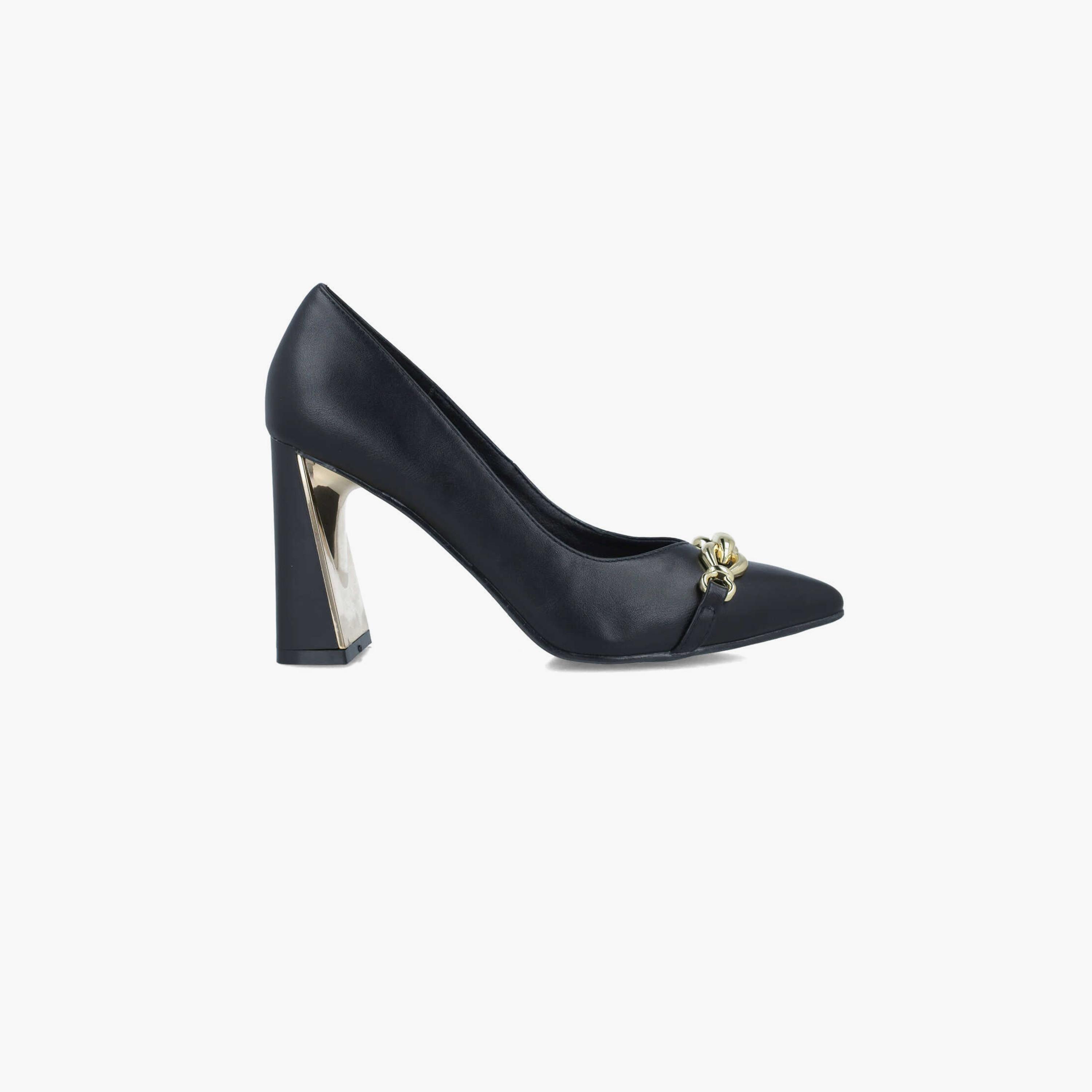 Menbur Women's Metallic Pumps with Decorative Vamp | 24593-women-shoes-heels-image-2