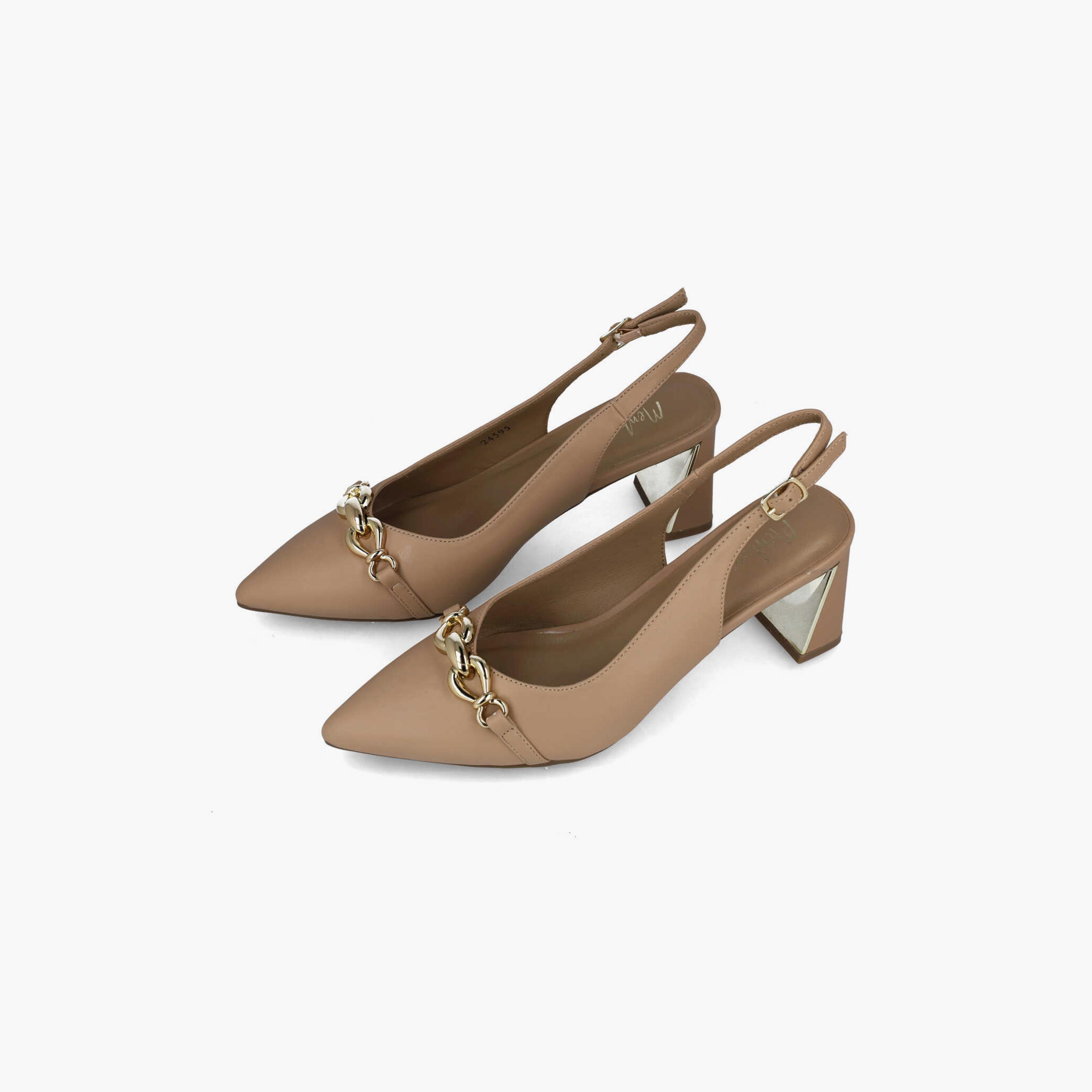 Menbur Women's Metallic Pumps with Decorative Vamp | 24595-women-shoes-heels-image-2