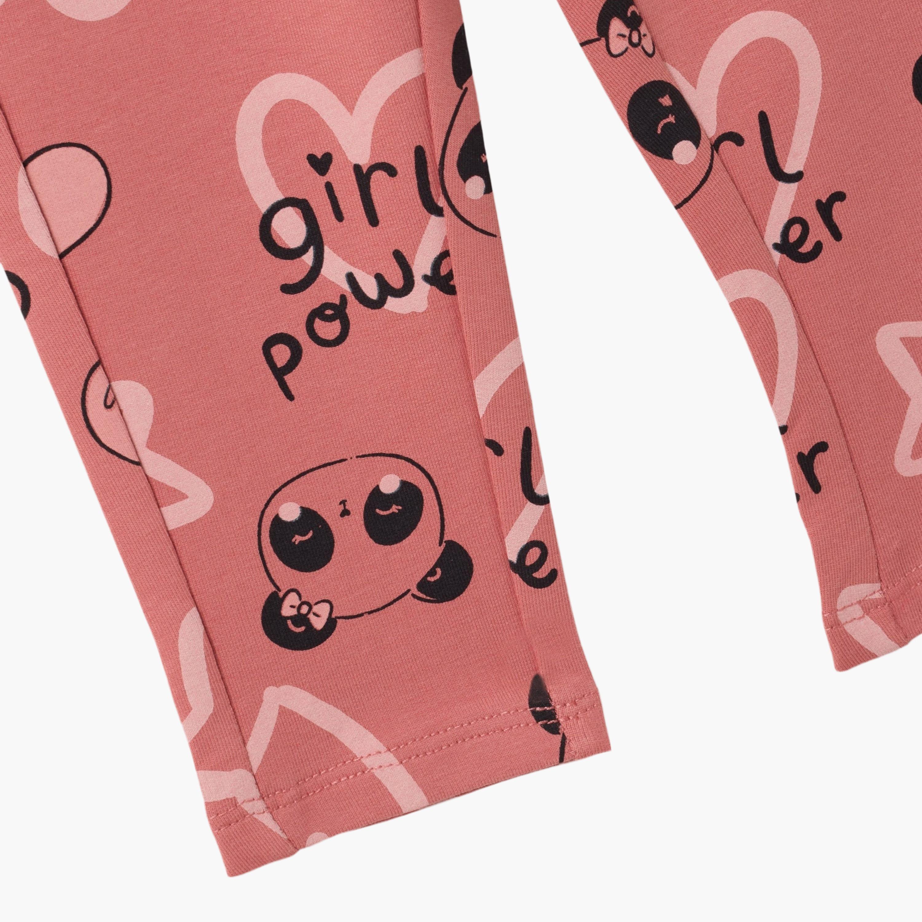 ليجنز بطبعة "باندا" وخصر مطاطي من اوه في اس-baby-girls-clothing-bottoms-leggings-image-4