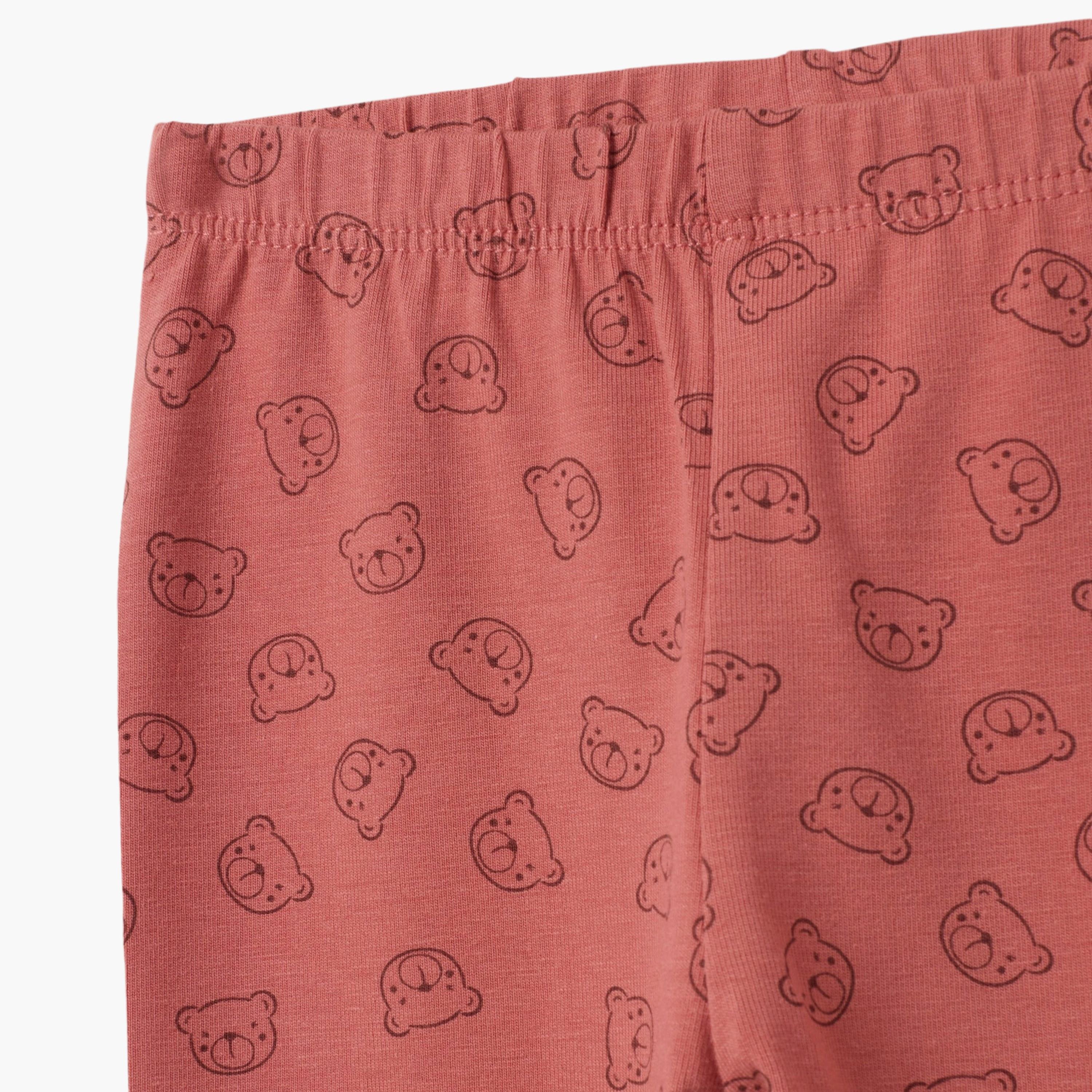 OVS Panda Printed Skinny Fit Leggings-baby-girls-clothing-bottoms-leggings-image-3