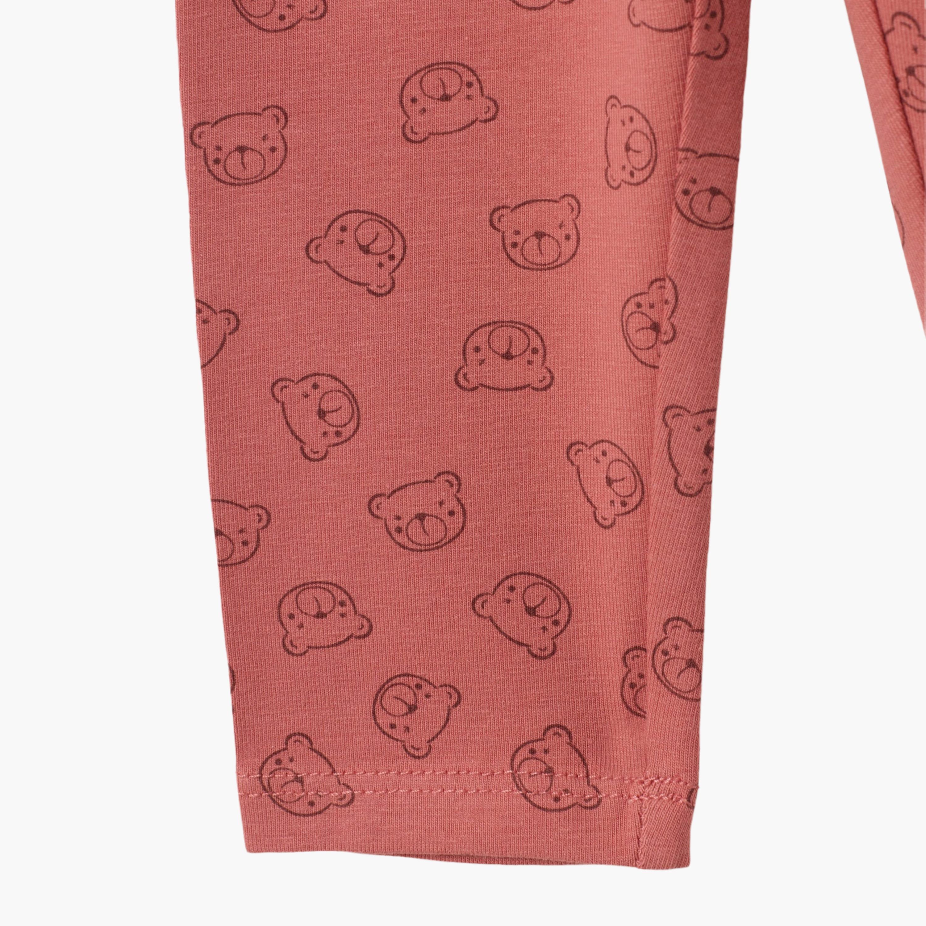 OVS Panda Printed Skinny Fit Leggings-baby-girls-clothing-bottoms-leggings-image-4