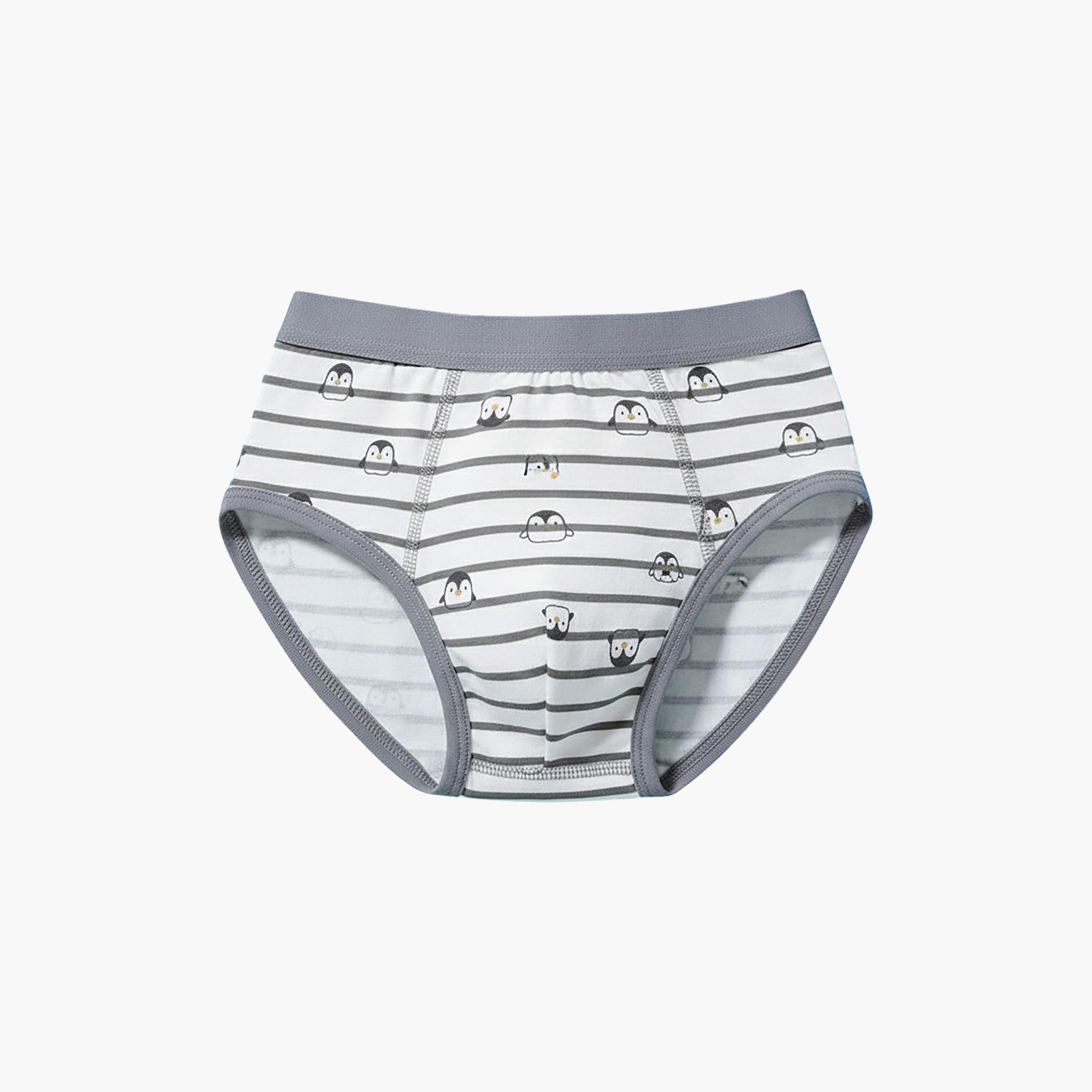 Babyqlo 4-Piece Printed Cotton Elasticated Briefs-boys-clothing-innerwear-boxersandbriefs-image-2