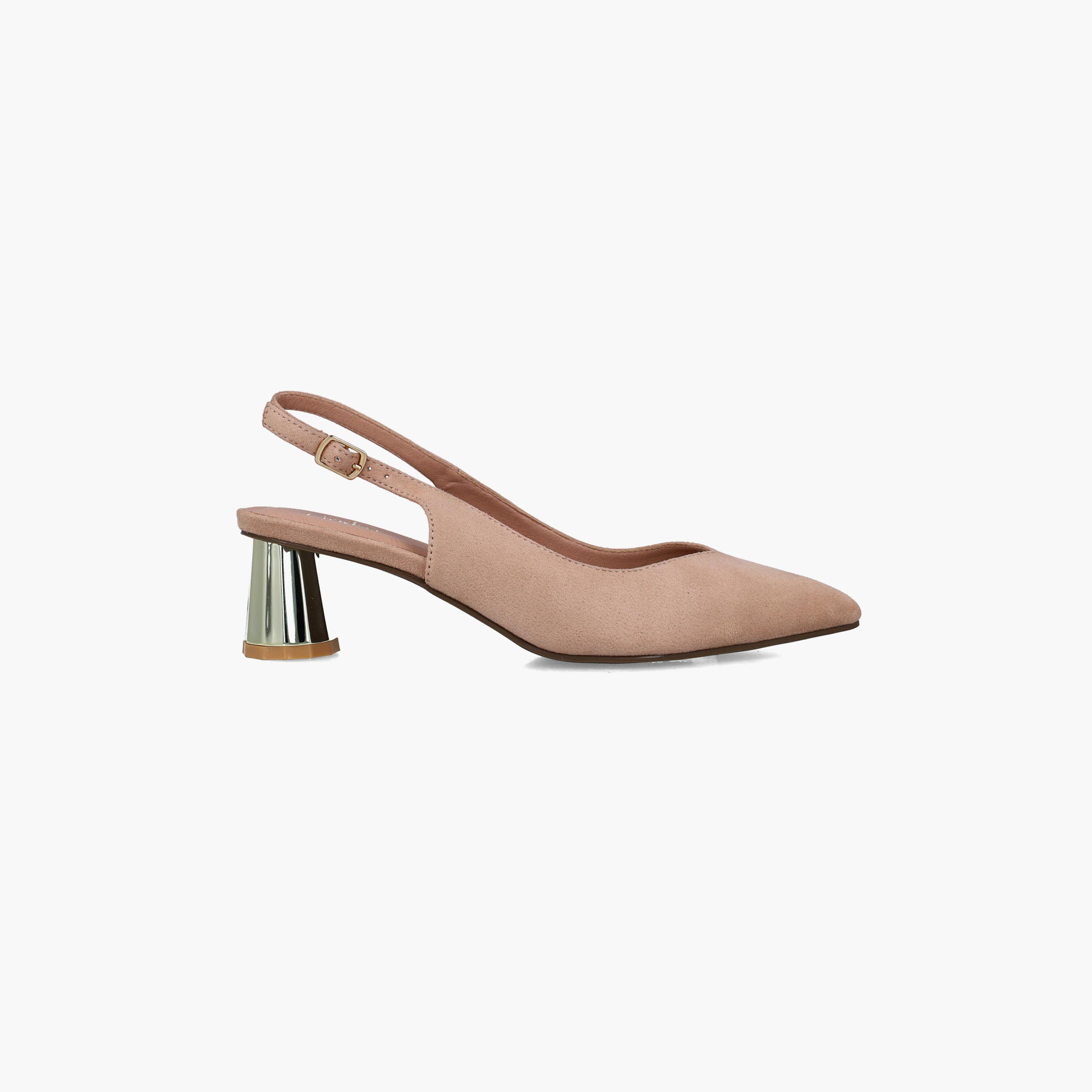 Menbur Women's Metallic Pumps with Strap | 24622-women-shoes-heels-image-2