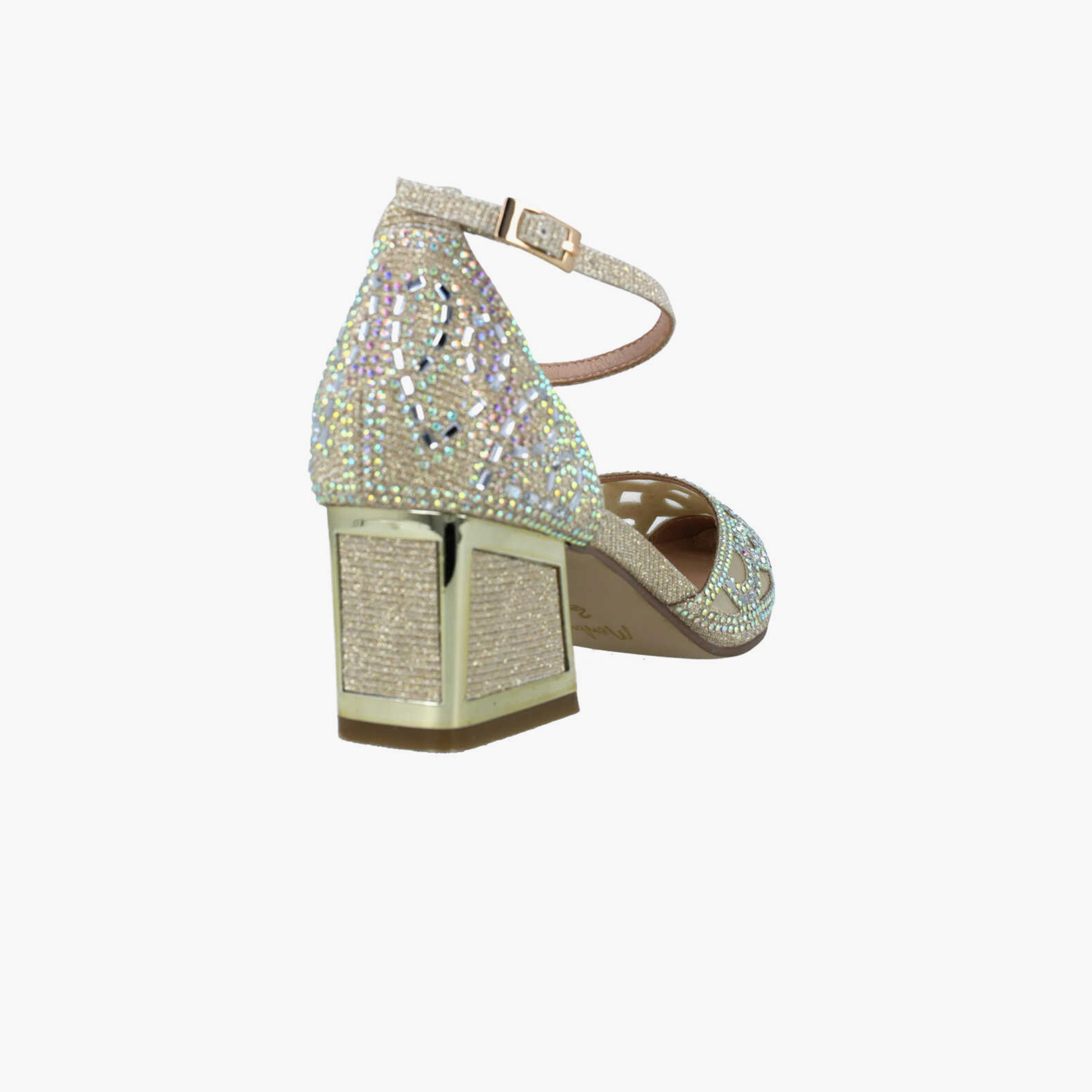 Menbur Women's Metallic Pumps with Embellishment | 24623-women-shoes-heels-image-3