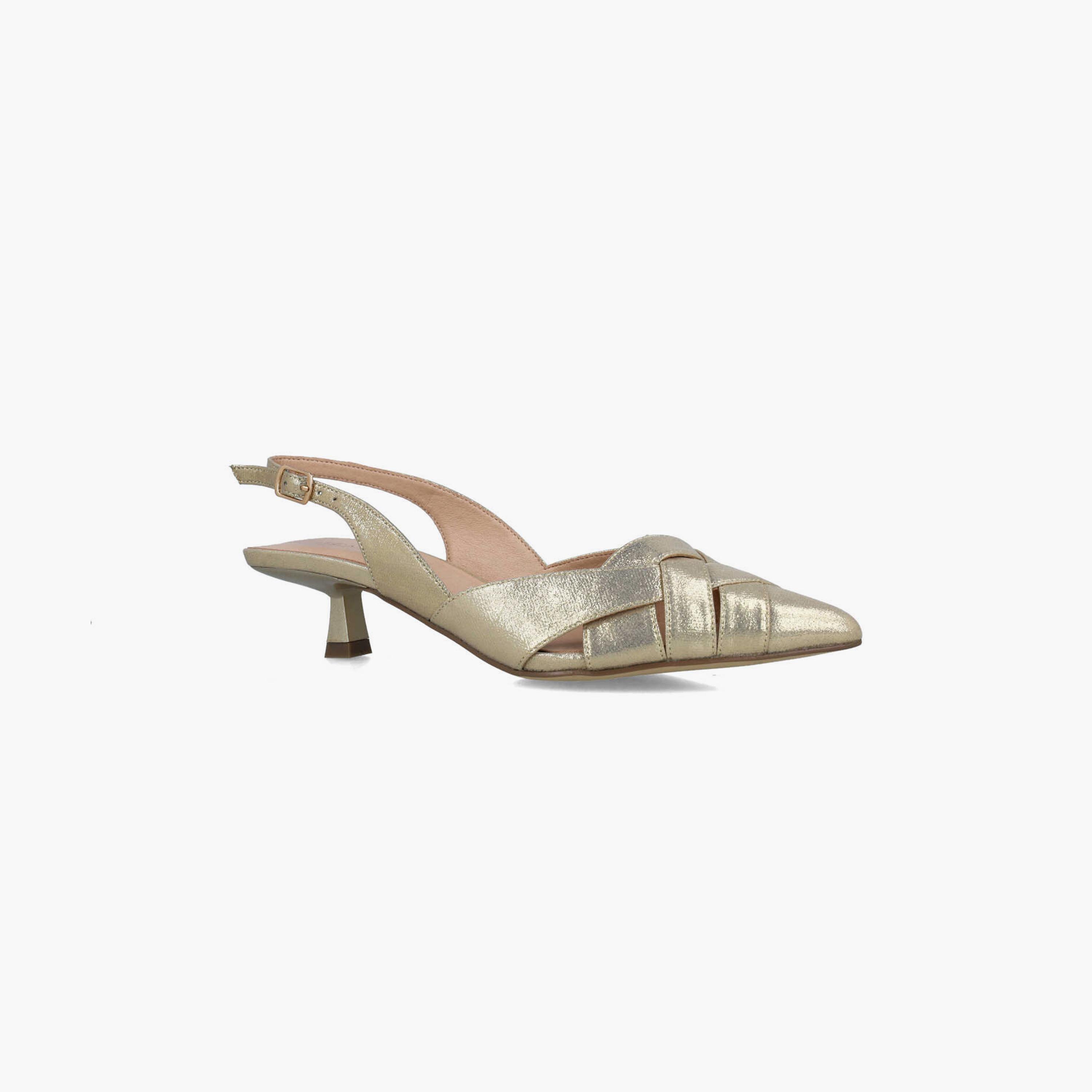 Menbur Women's Glitter Kitten Heels with Strap | 24625-women-shoes-heels-image-1