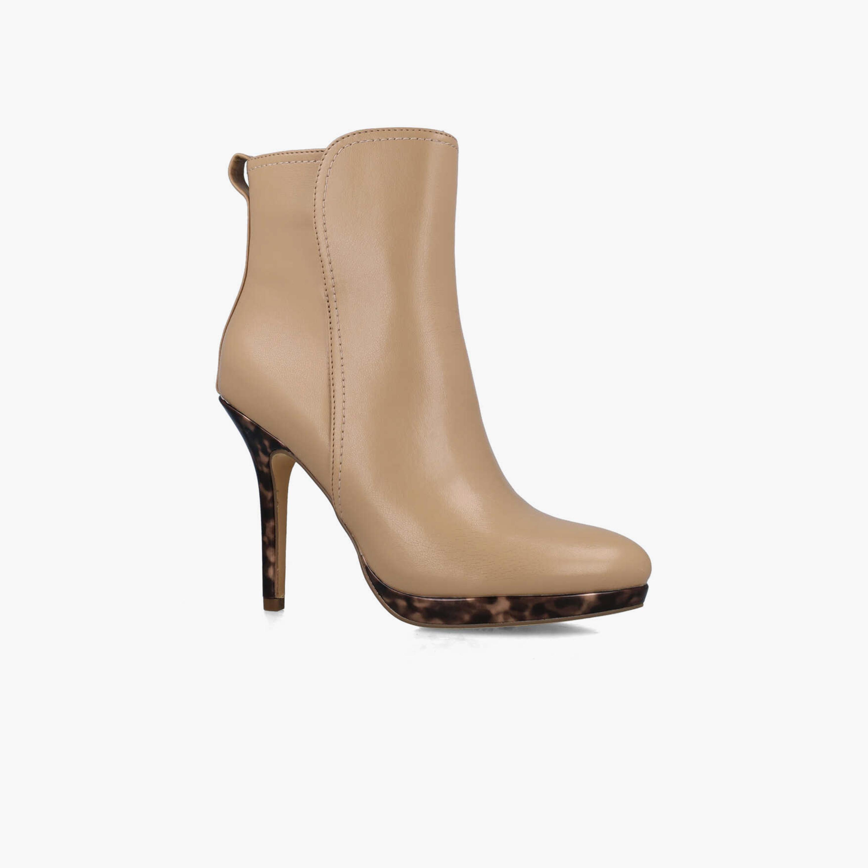 Menbur Women's Animal Print Ankle Boots With Pointed Toe | 24632-women-shoes-boots-image-1