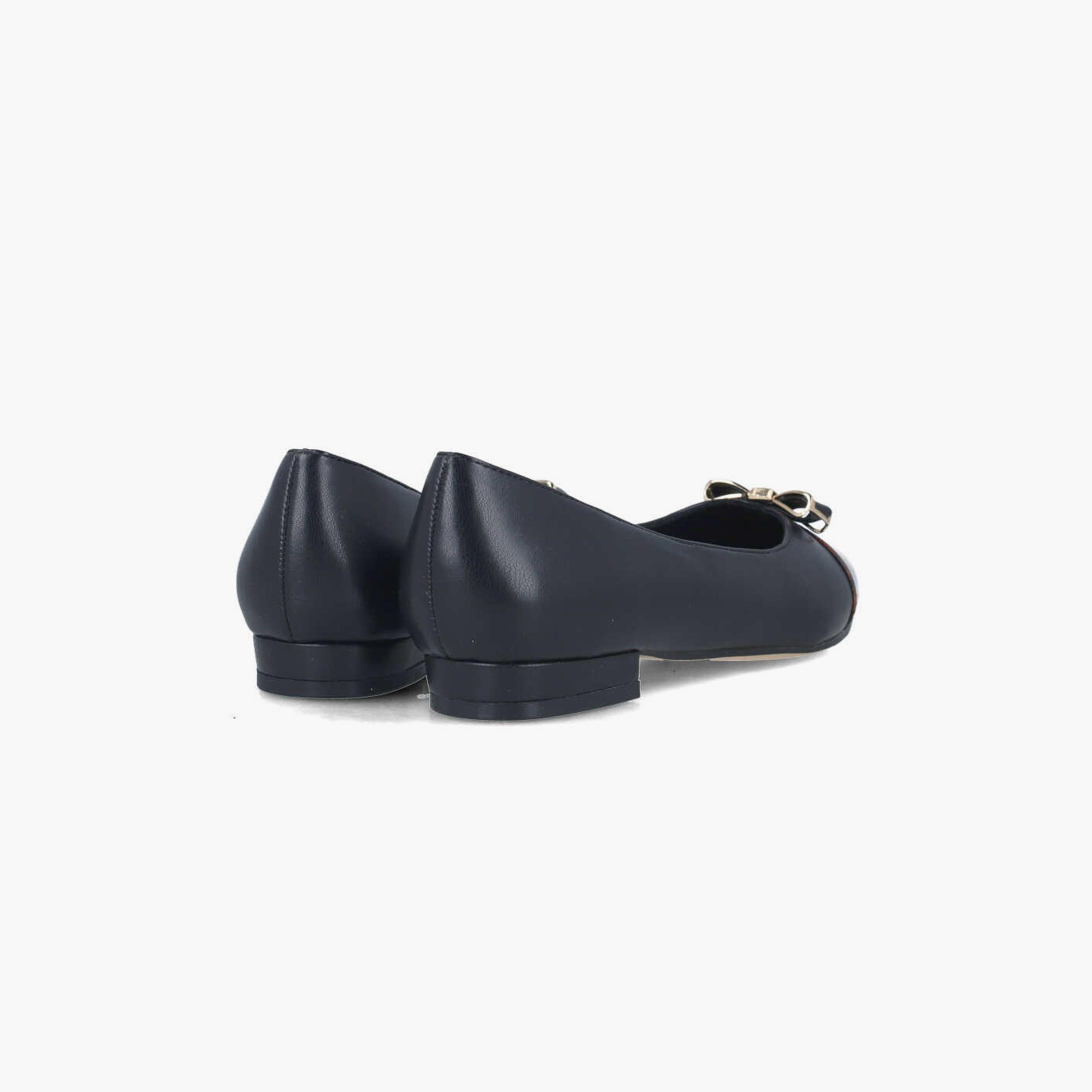 Menbur Women's Animal Print Pointed Toe Ballerinas with Bow | 24636-women-shoes-ballerinas-image-3