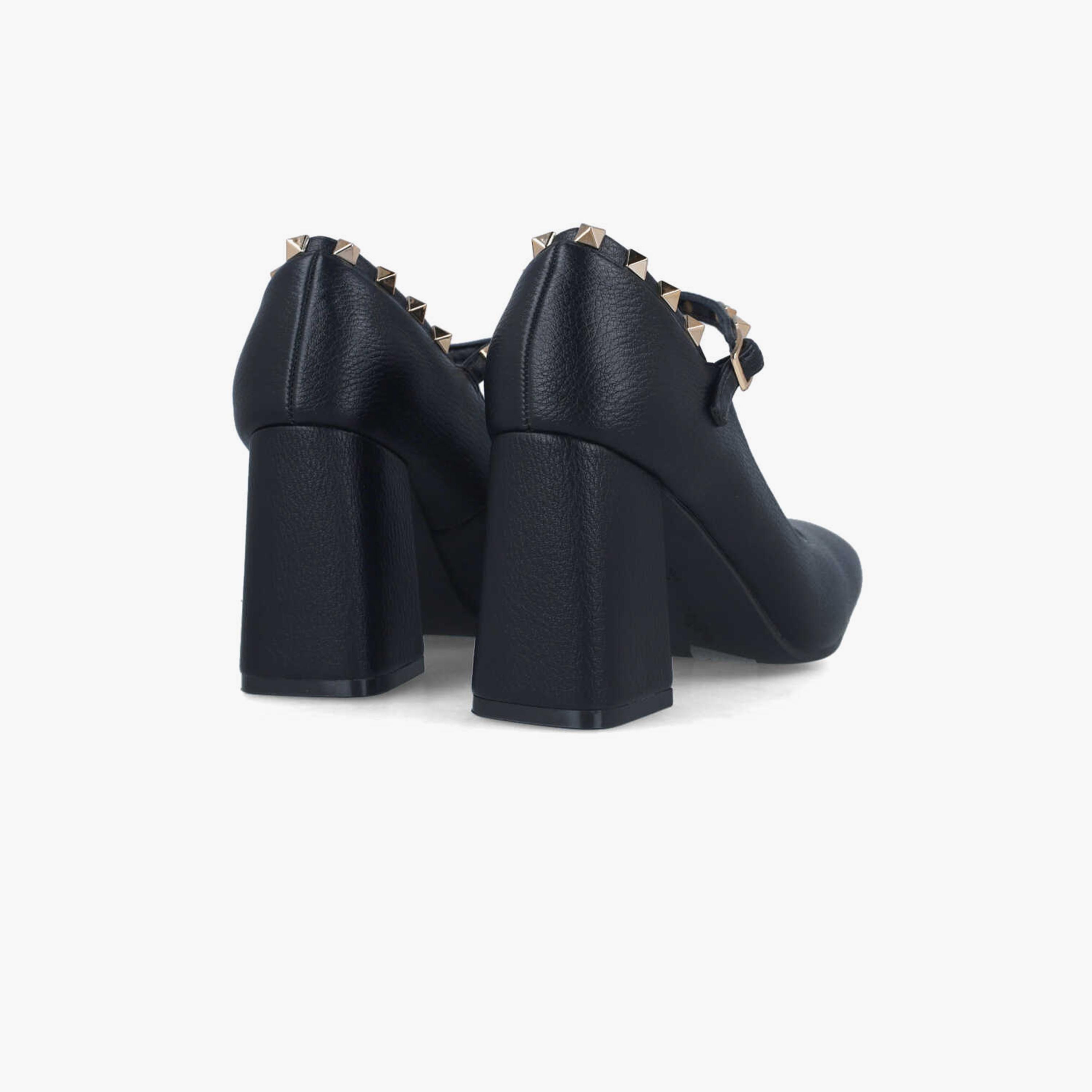 Menbur Women's Block Heels with Studded Accent | 24645-women-shoes-heels-image-3