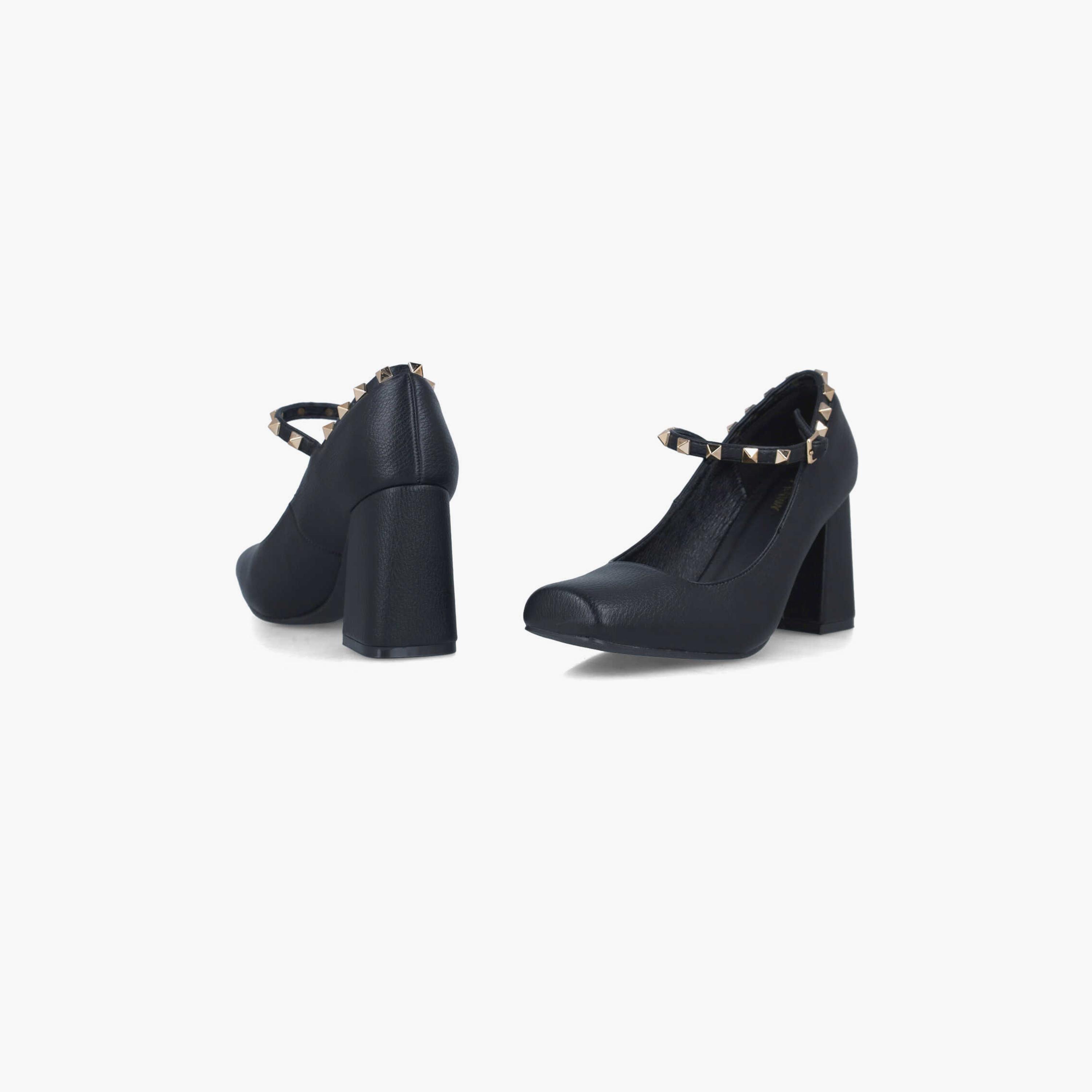 Menbur Women's Block Heels with Studded Accent | 24645-women-shoes-heels-image-4