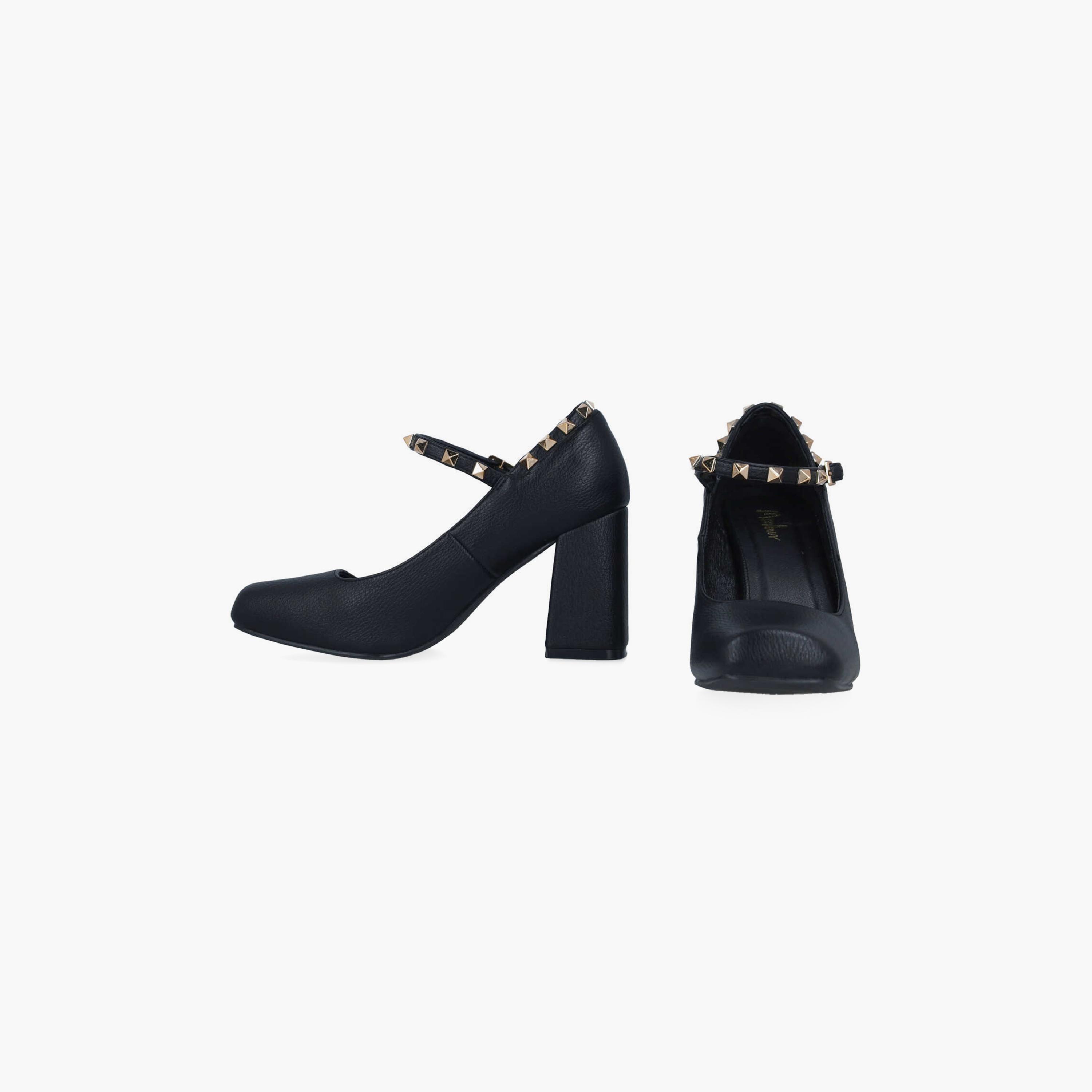 Menbur Women's Block Heels with Studded Accent | 24645-women-shoes-heels-image-5