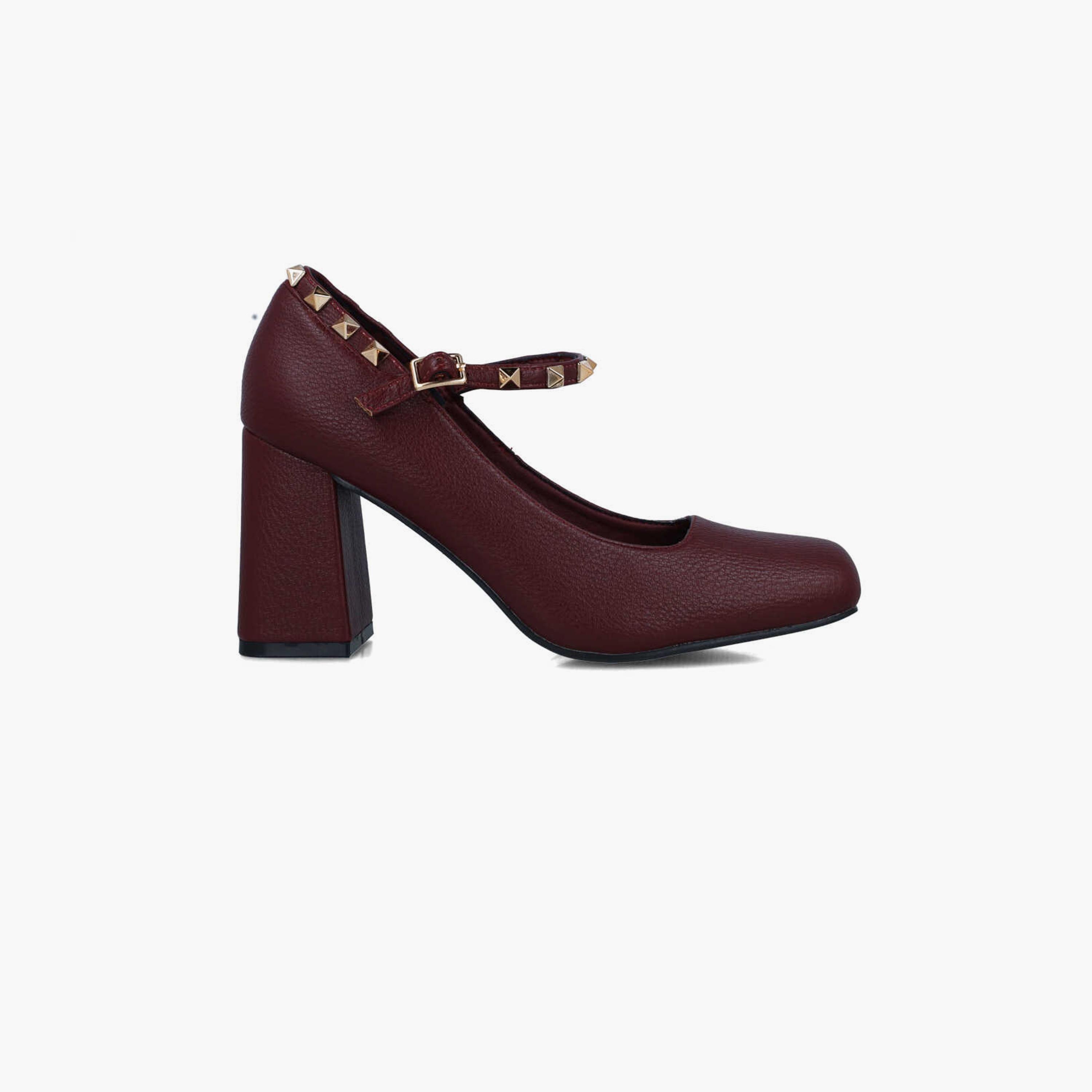 Menbur Women's Block Heels with Studded Accent | 24645-women-shoes-heels-image-1