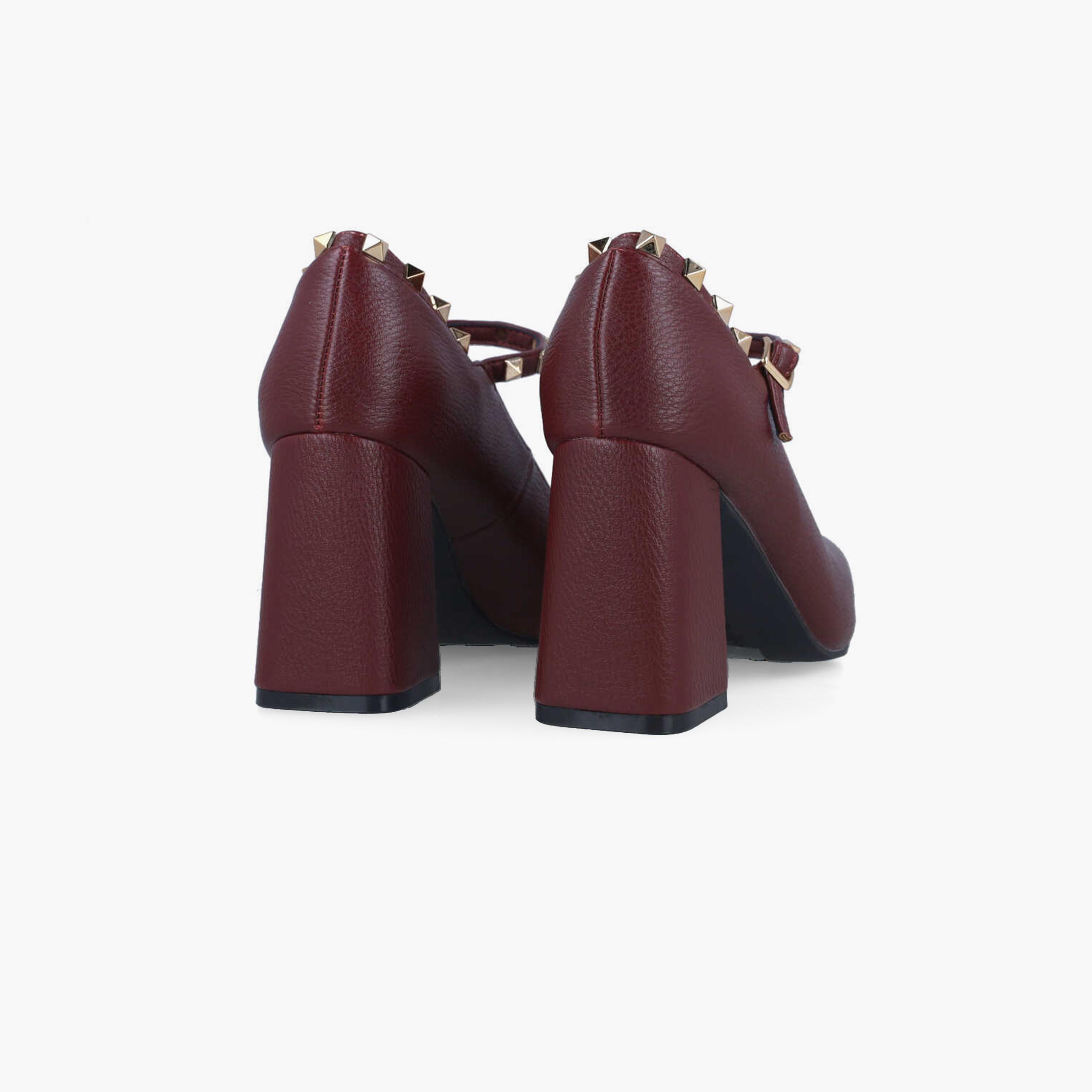 Menbur Women's Block Heels with Studded Accent | 24645-women-shoes-heels-image-3