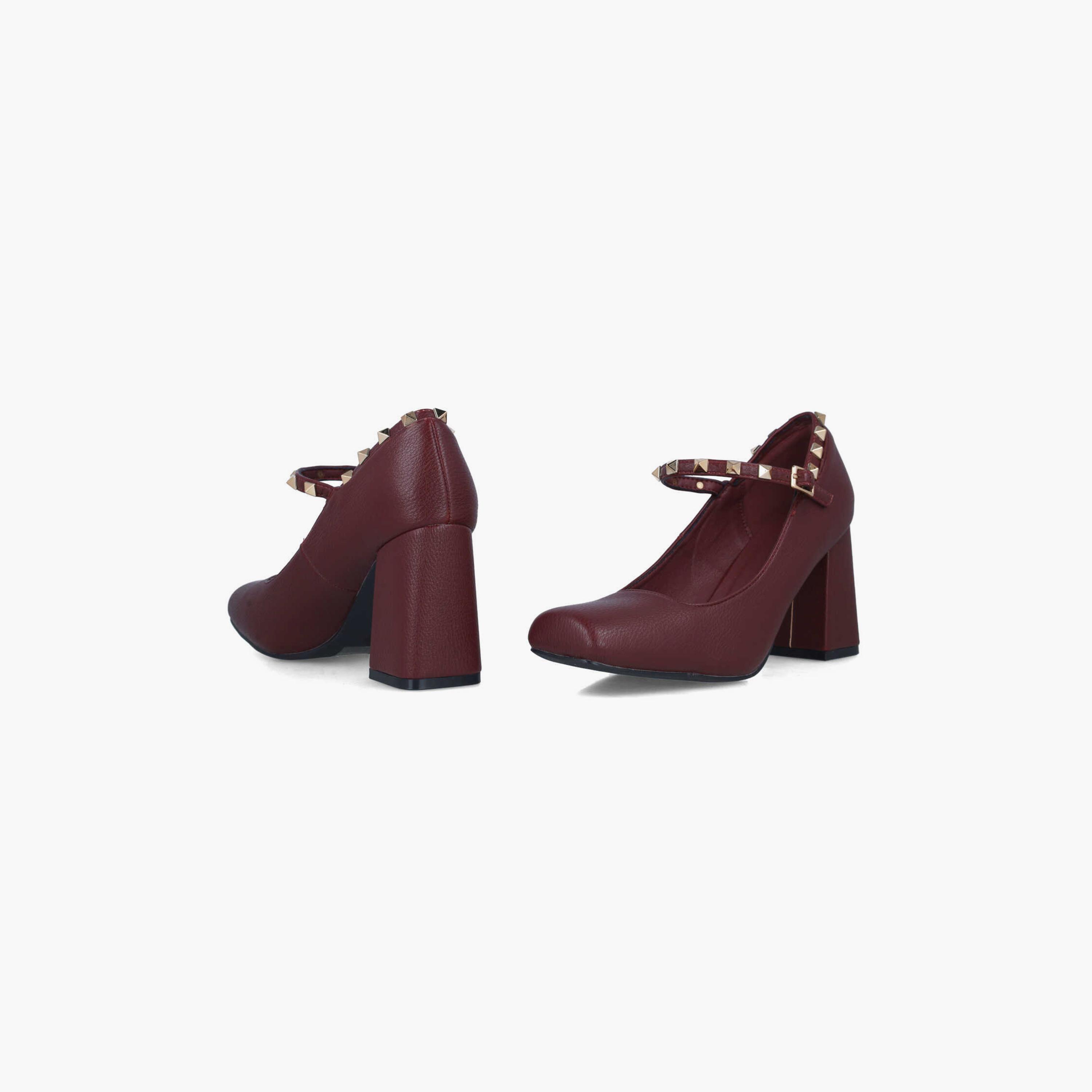 Menbur Women's Block Heels with Studded Accent | 24645-women-shoes-heels-image-4