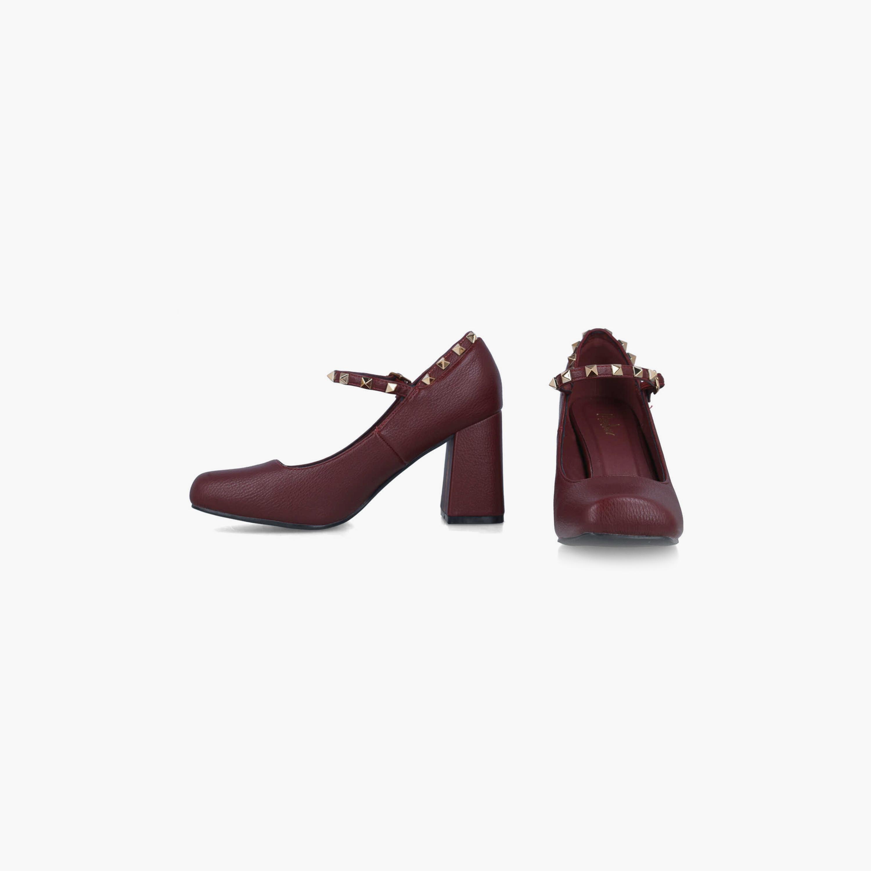 Menbur Women's Block Heels with Studded Accent | 24645-women-shoes-heels-image-5