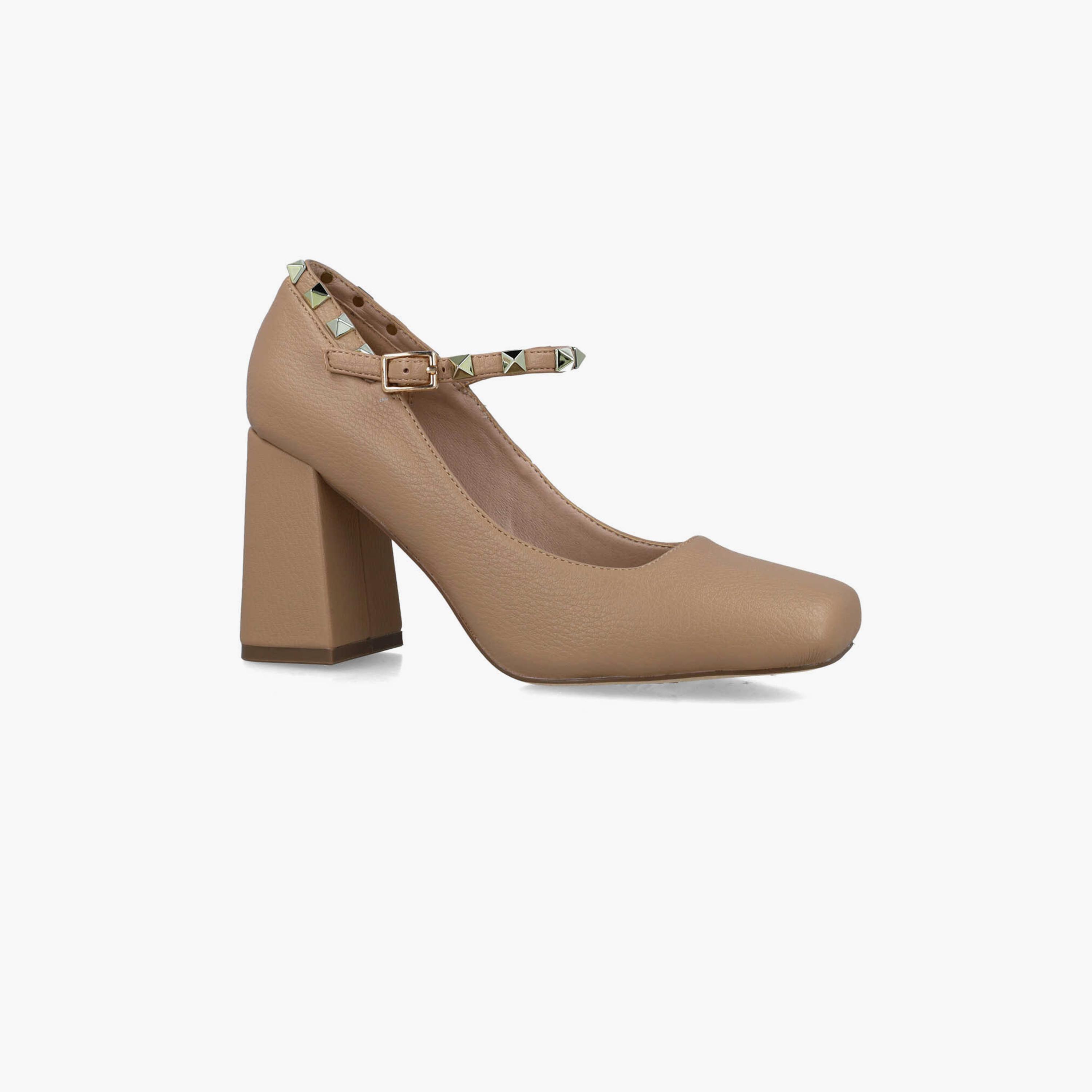 Menbur Women's Block Heels with Studded Accent | 24645-women-shoes-heels-image-1