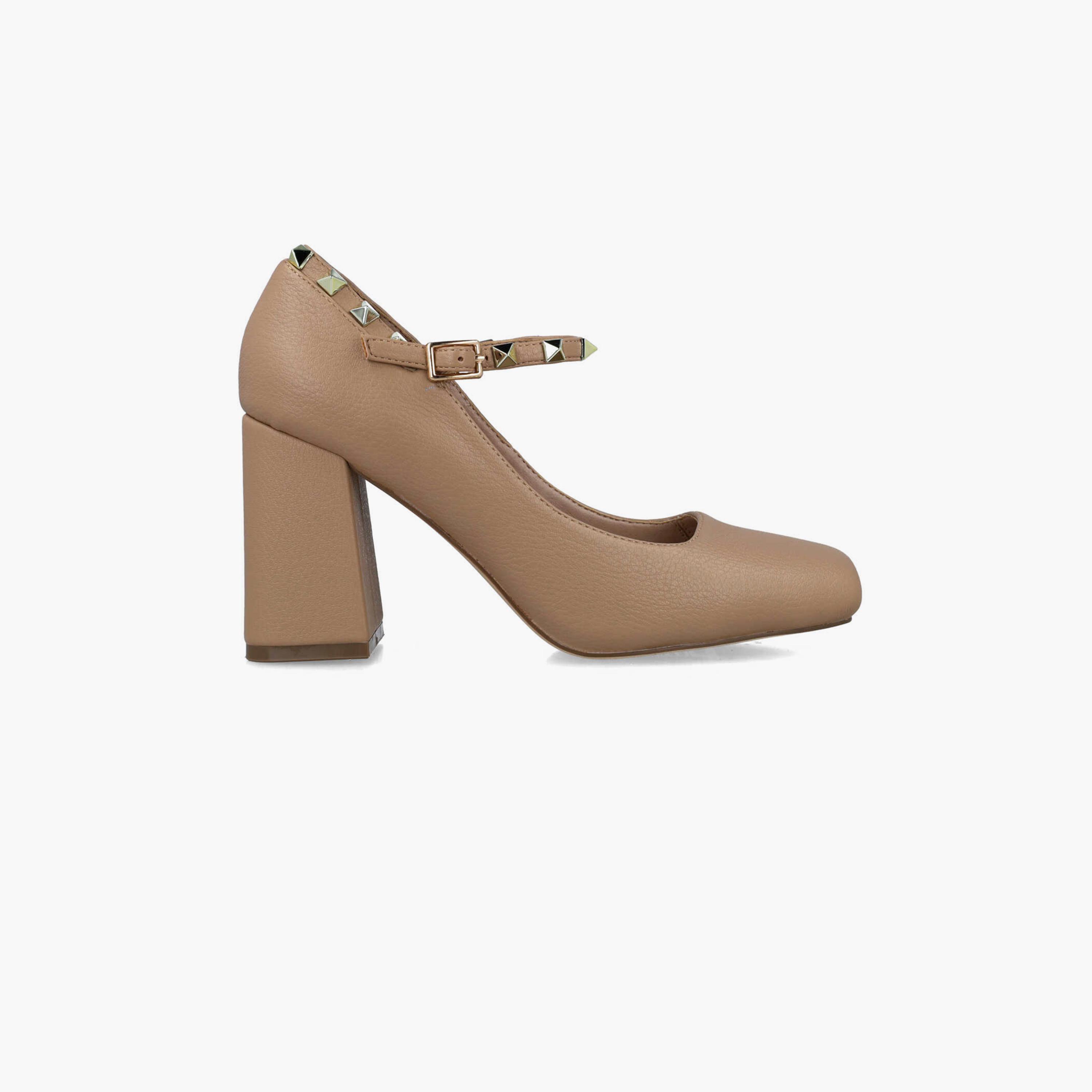 Menbur Women's Block Heels with Studded Accent | 24645-women-shoes-heels-image-2