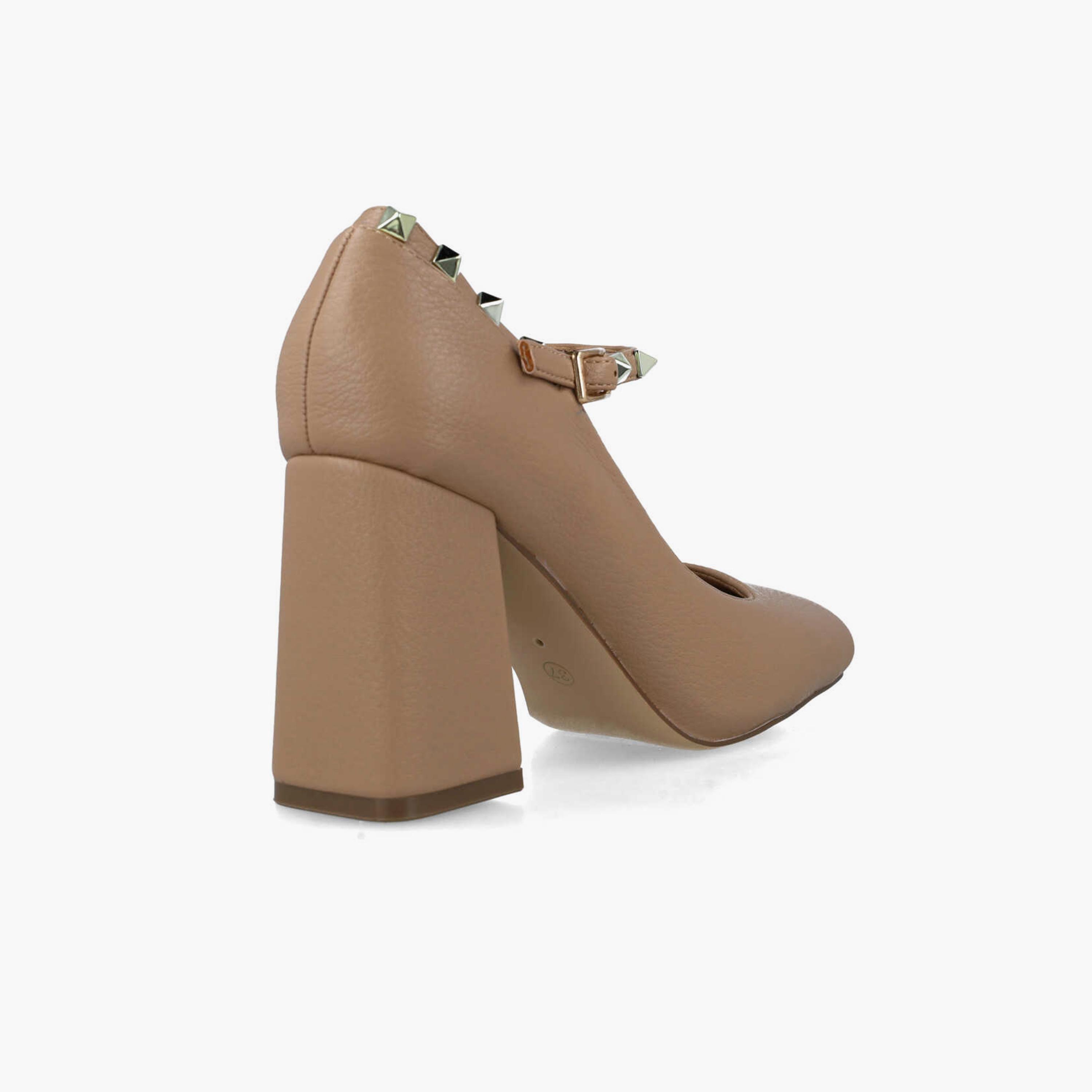 Menbur Women's Block Heels with Studded Accent | 24645-women-shoes-heels-image-3