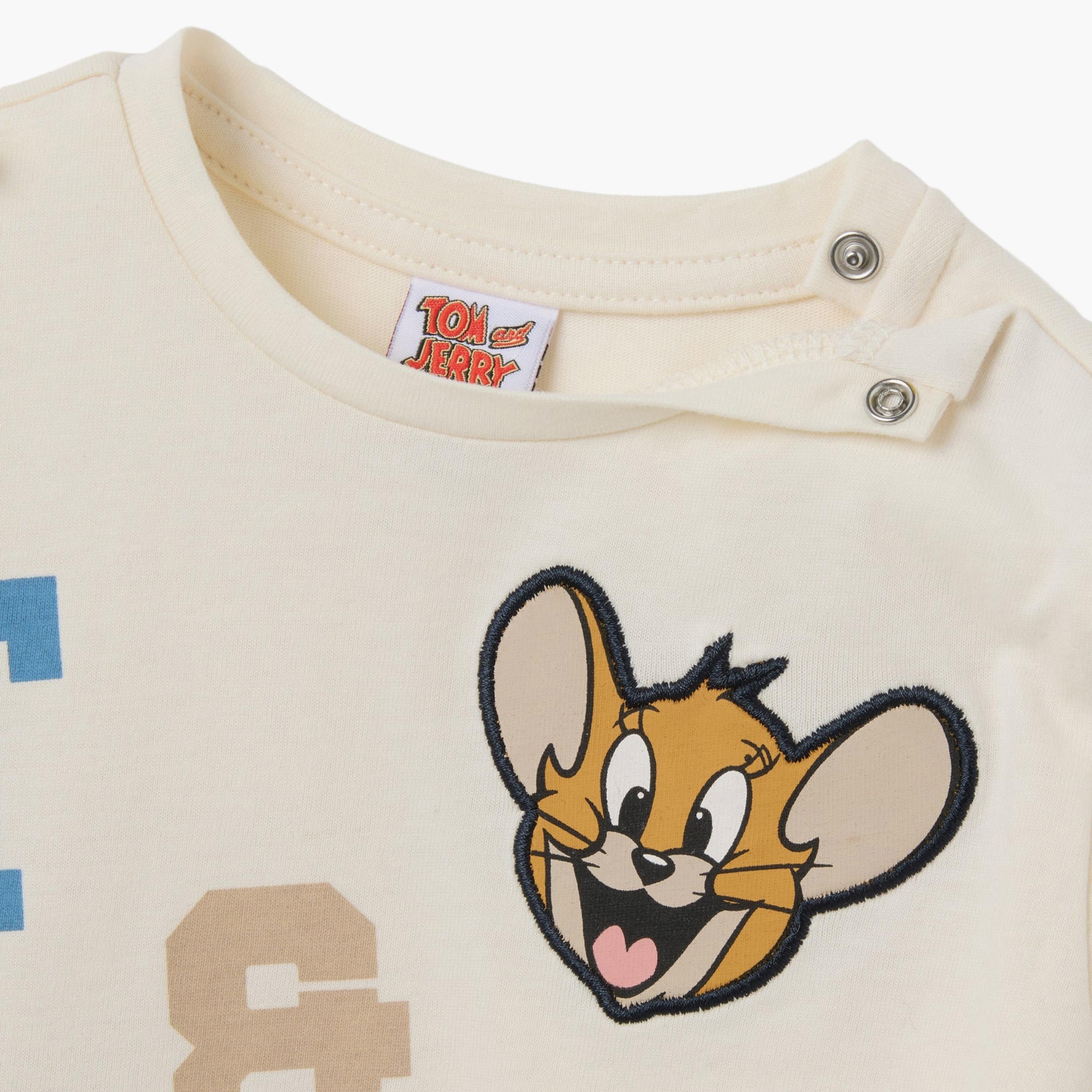 OVS Tom & Jerry Printed Cotton Half Sleeves T-Shirt-baby-boys-clothing-tshirtsandpolos-image-3