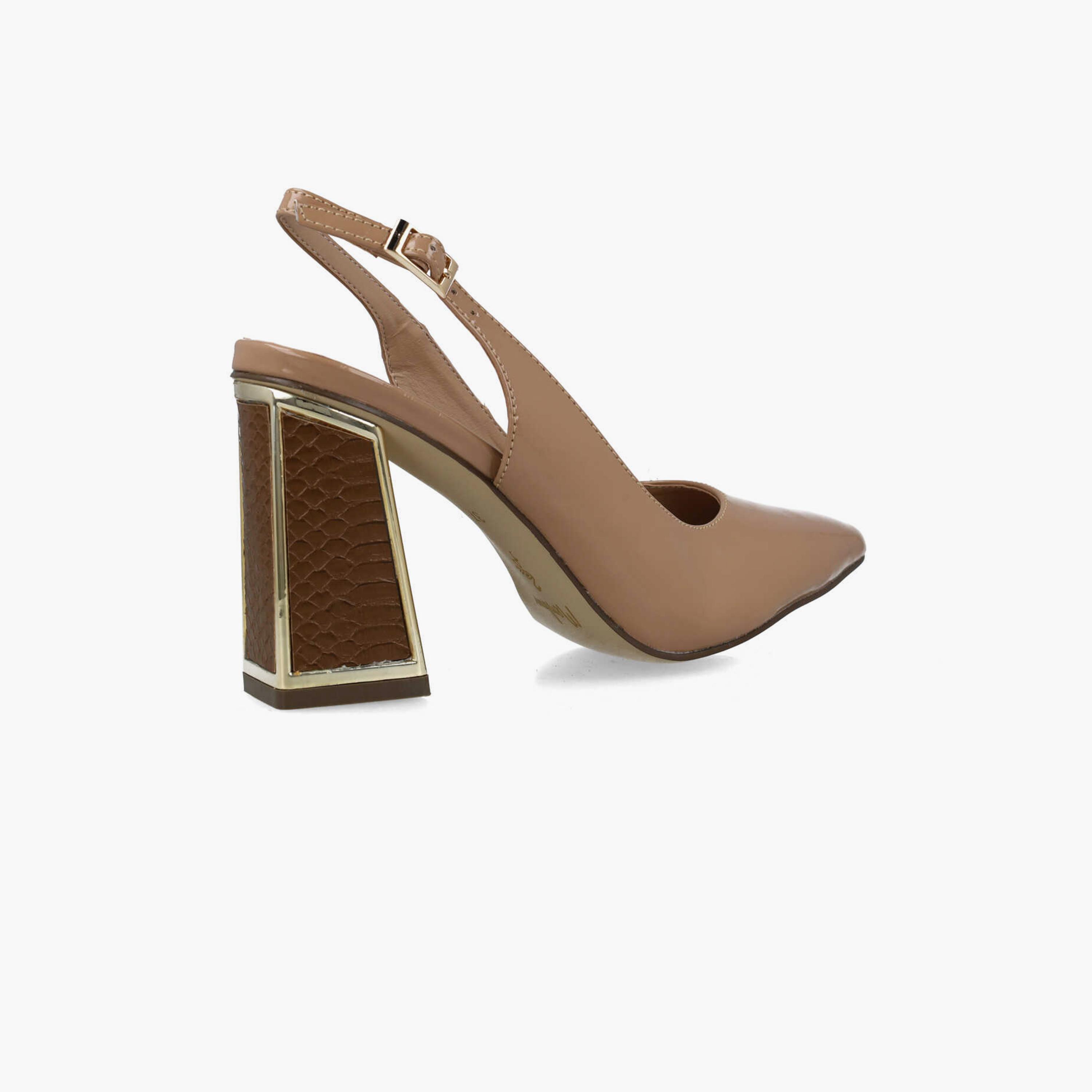 Menbur Women's Metallic Pumps with Strap | 24653-women-shoes-heels-image-3
