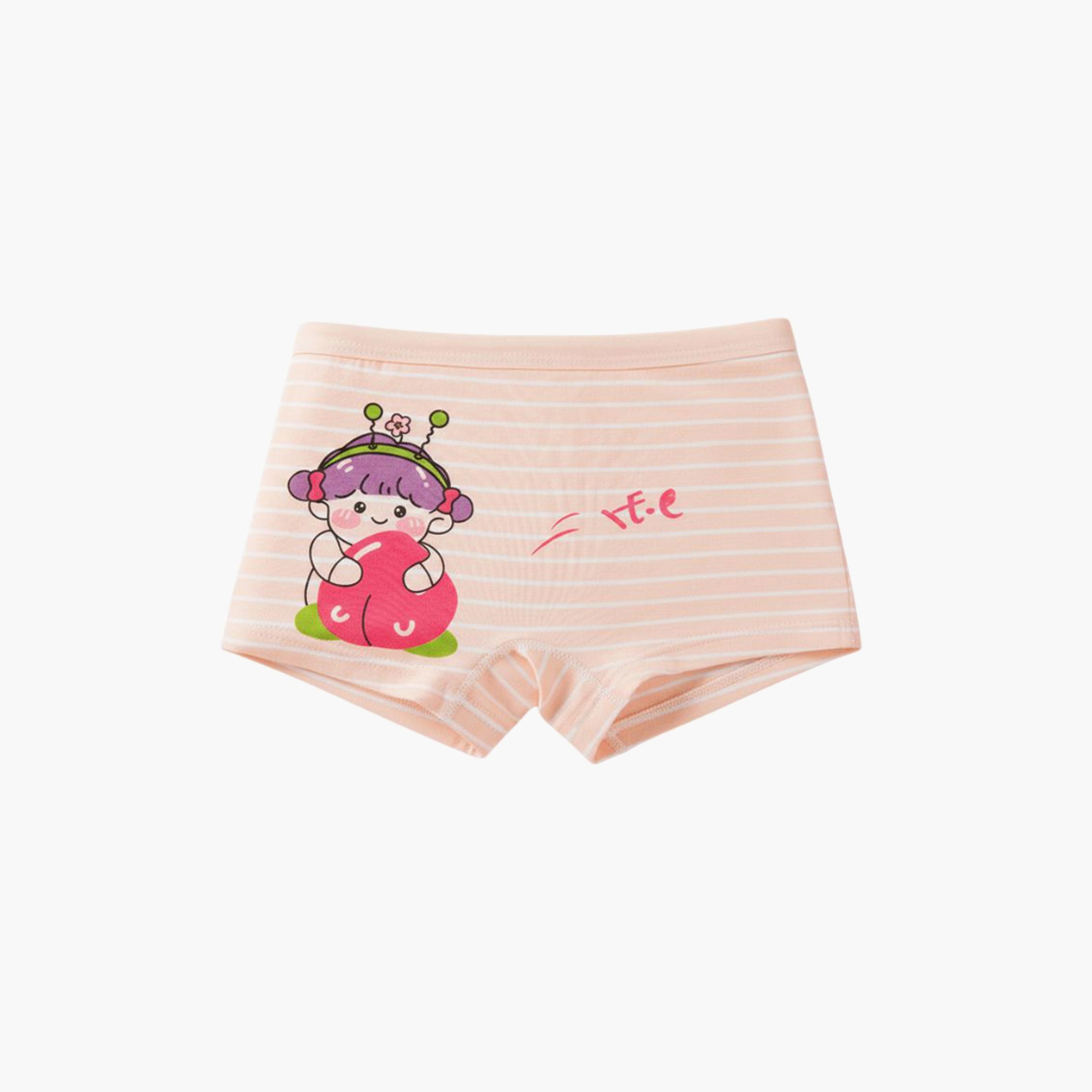 Babyqlo 4-Piece Fruit Print Briefs Pack Briefs Set-girls-clothing-innerwear-panties-image-2