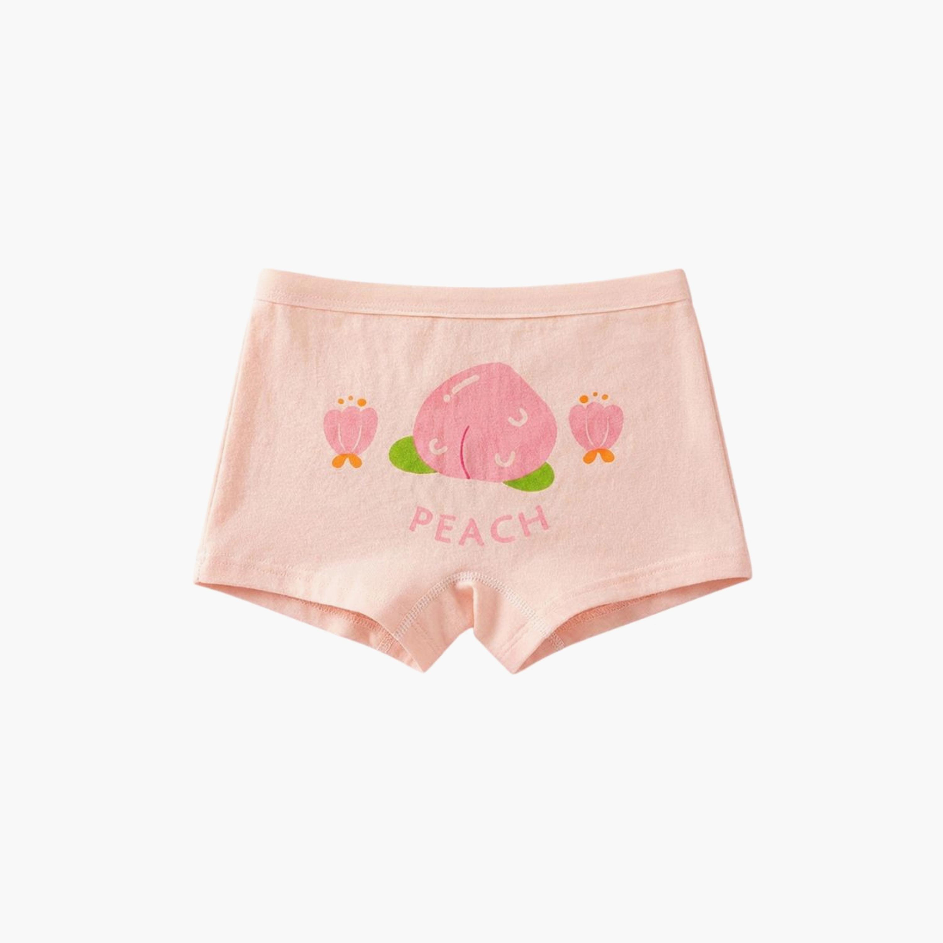 Babyqlo 4-Piece Fruit Print Briefs Pack Briefs Set-girls-clothing-innerwear-panties-image-3