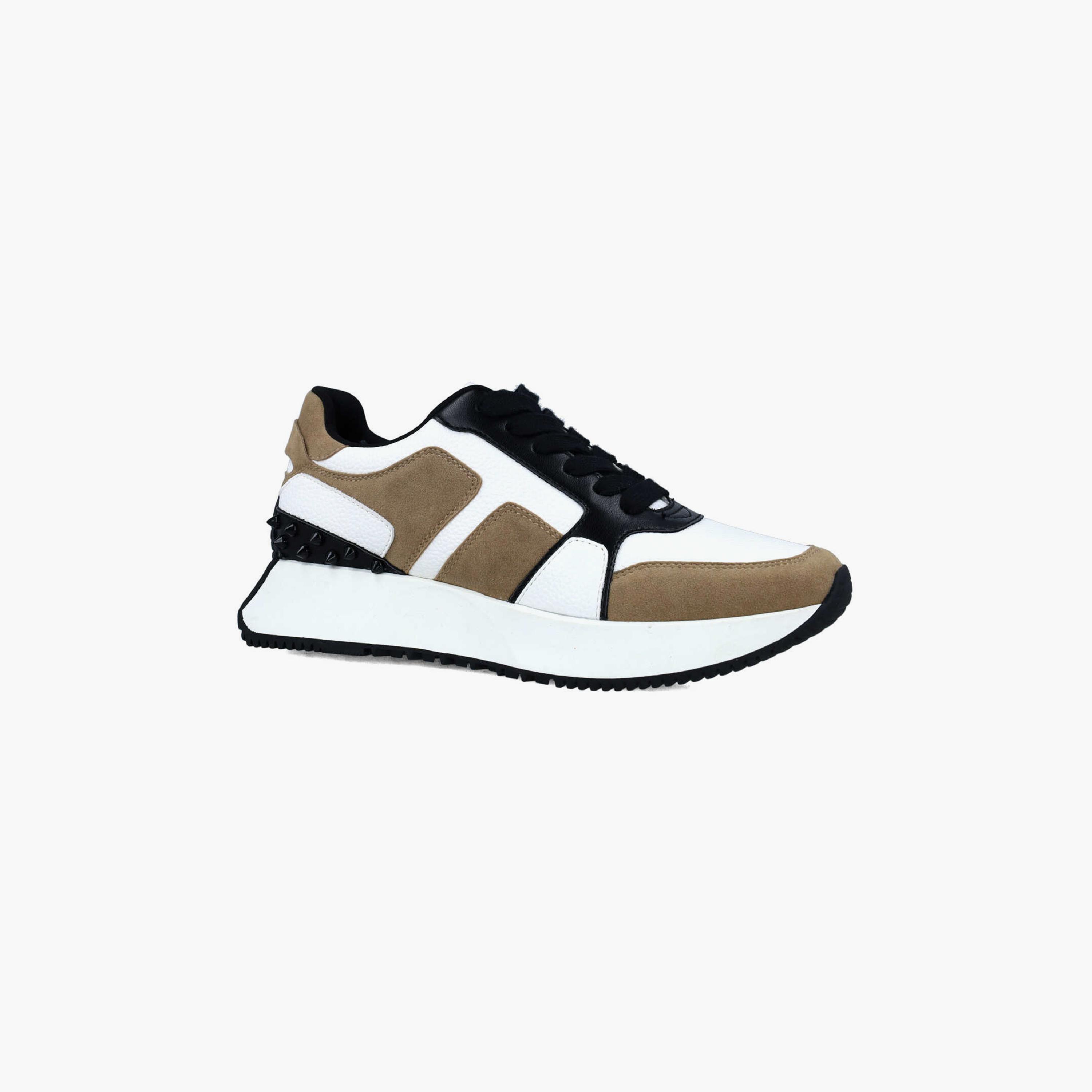 Menbur Women's Low Ankle Sneakers with Studded Accent | 24665-women-shoes-sneakers-image-1