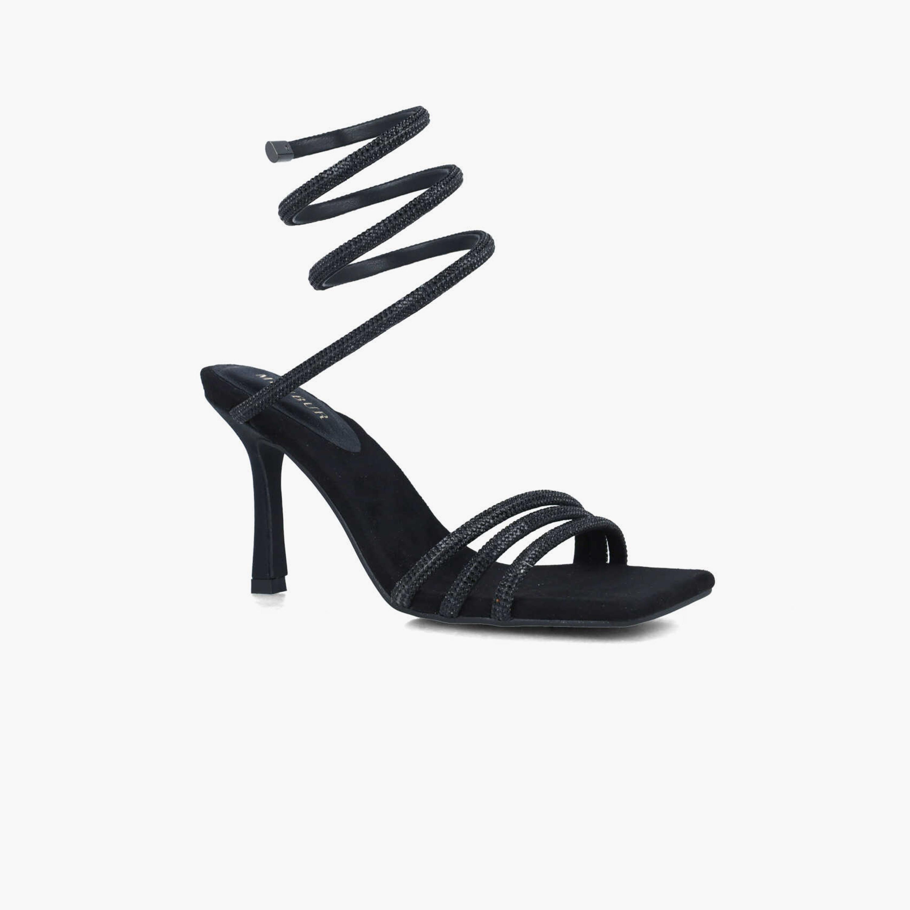 Menbur Women's Strap Sandals with Embellishment | 24676-women-shoes-heels-image-1