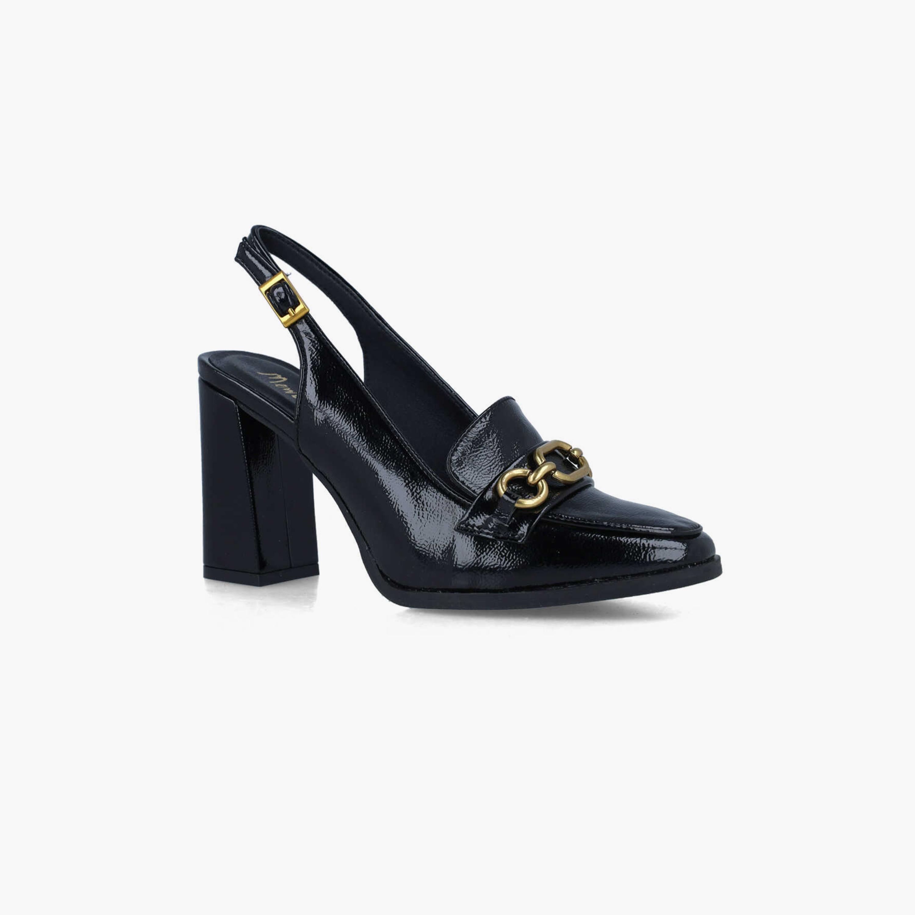 Menbur Women's Block Heels with Decorative Vamp | 24679-women-shoes-heels-image-1