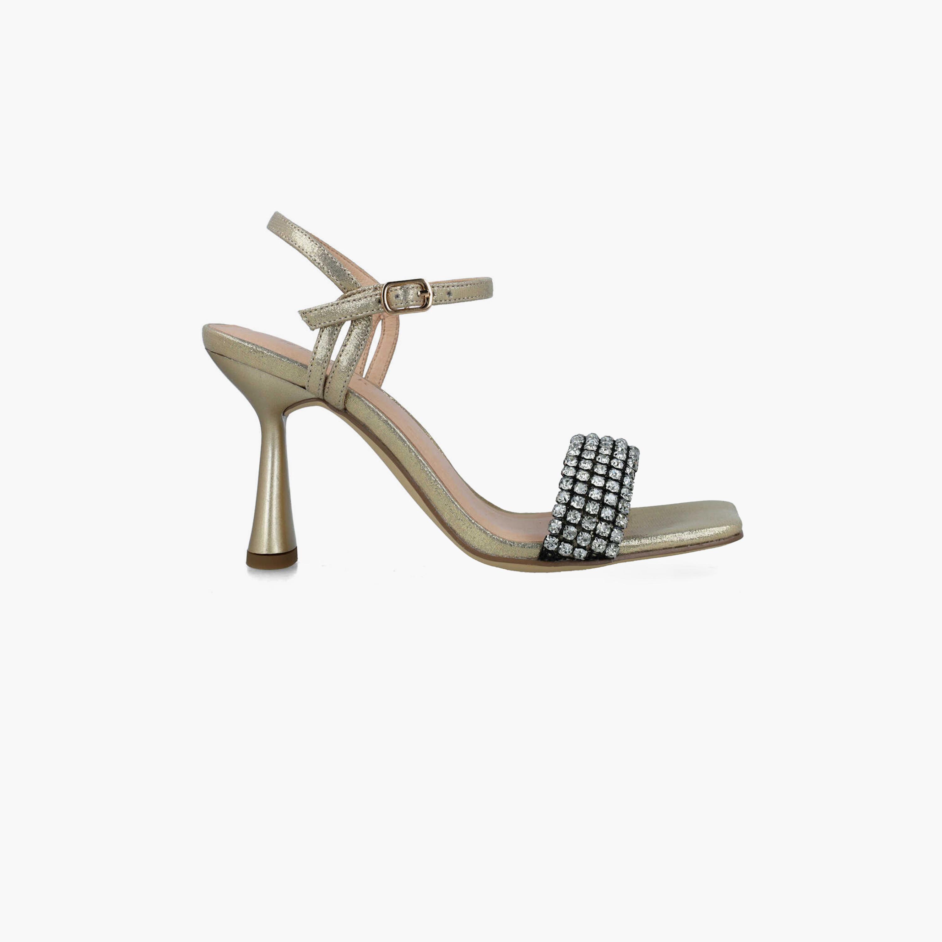 Menbur Women's Glitter Strap Sandals with Rhinestone Accent | 24687-women-shoes-heels-image-2
