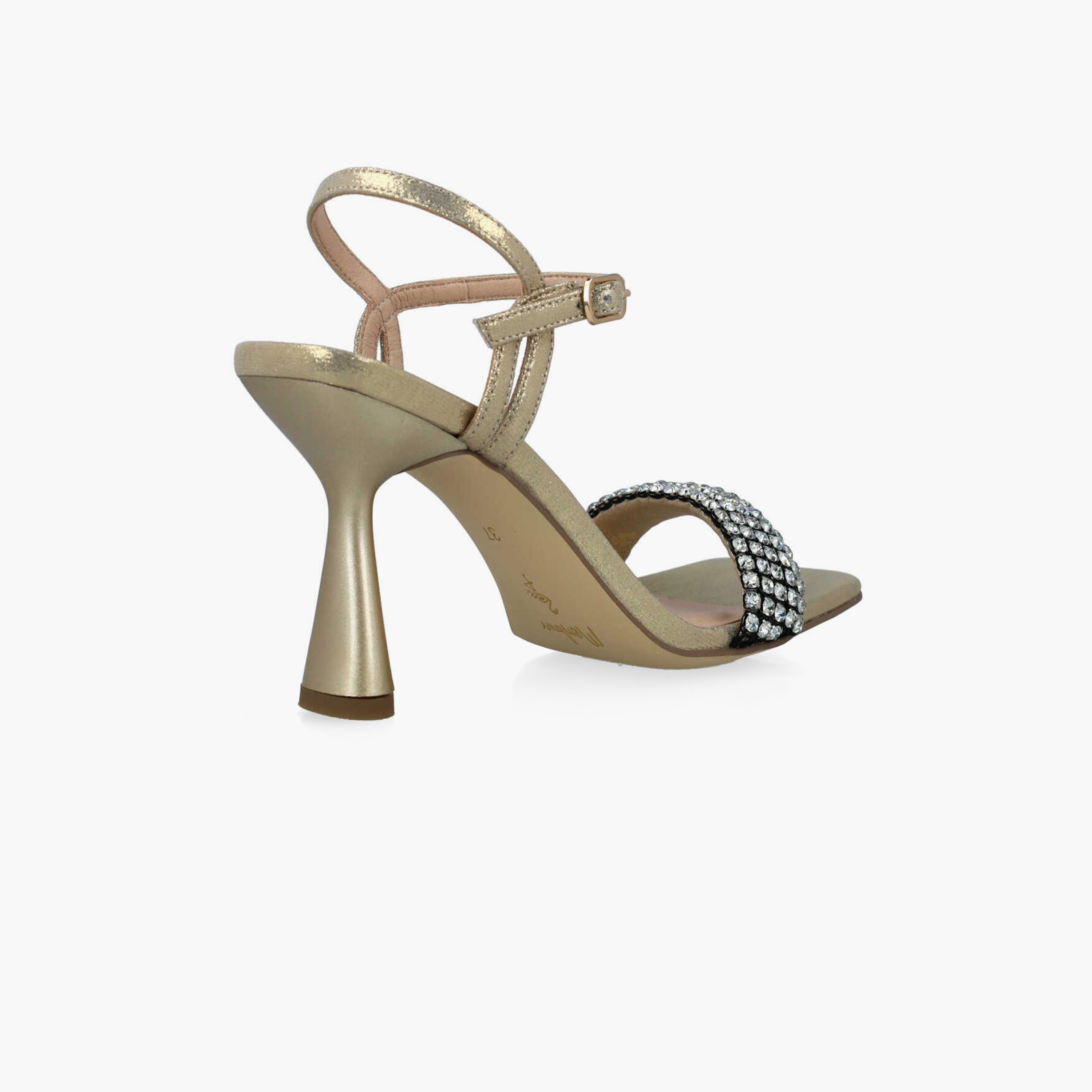 Menbur Women's Glitter Strap Sandals with Rhinestone Accent | 24687-women-shoes-heels-image-3