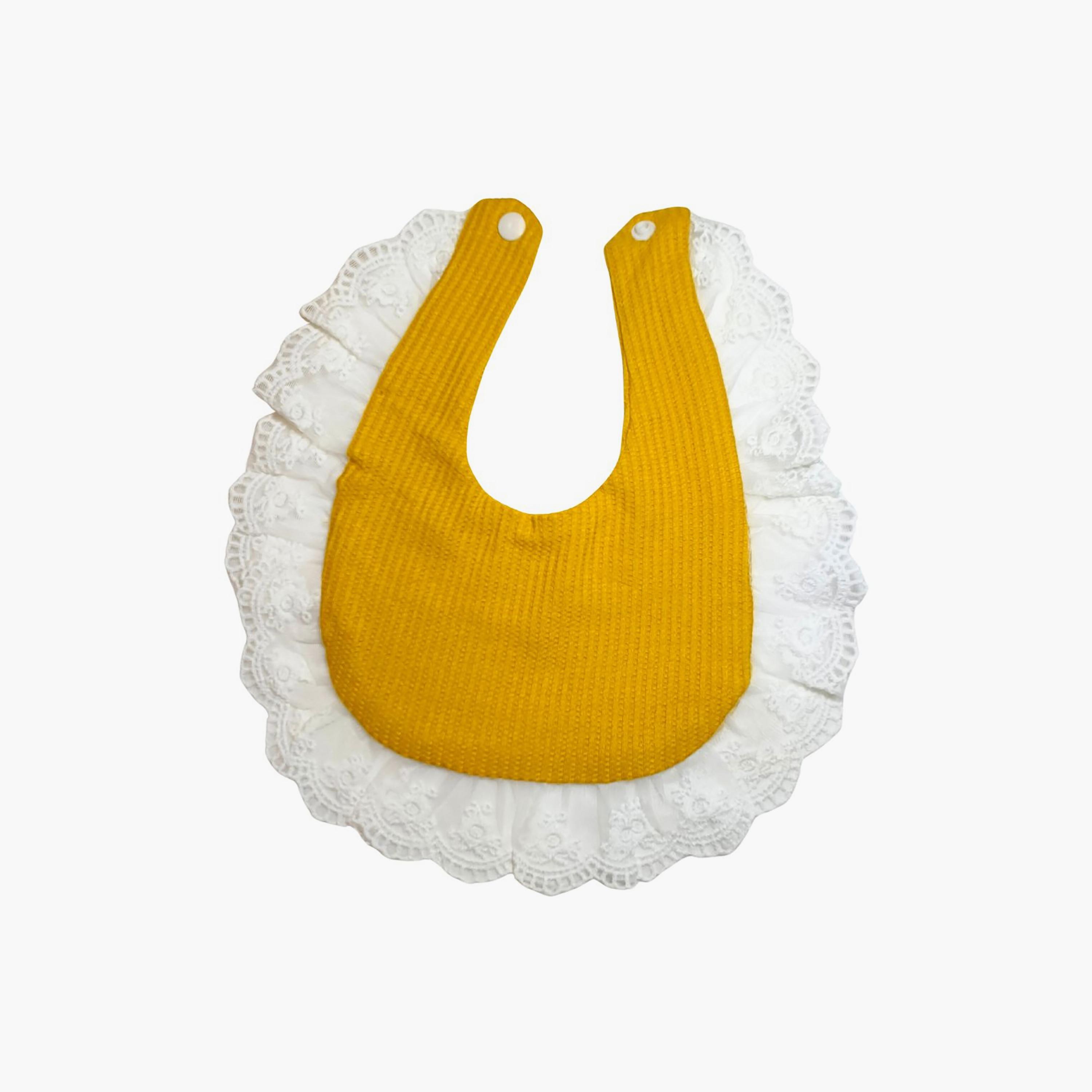 Babyqlo Adorable Cotton Bib with Cap Set-baby-feeding-bibs-image-4