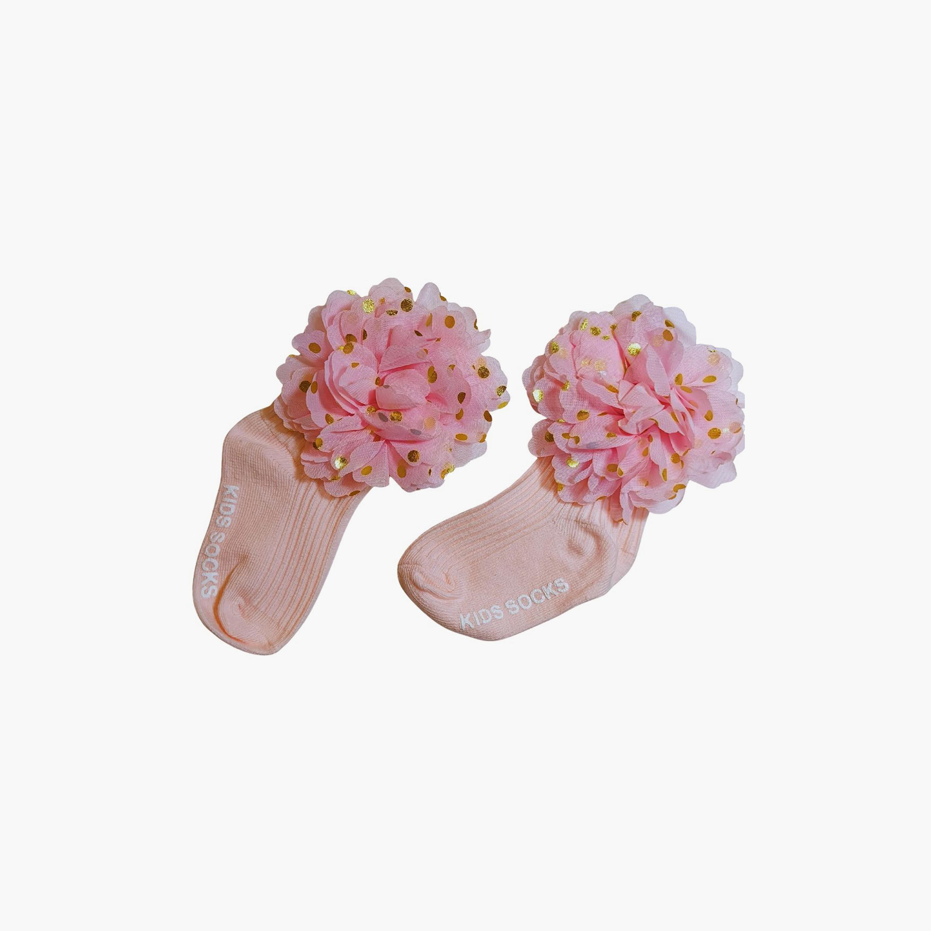 Babyqlo Floral Socks with Cap Set-baby-girls-accessories-socks-image-3