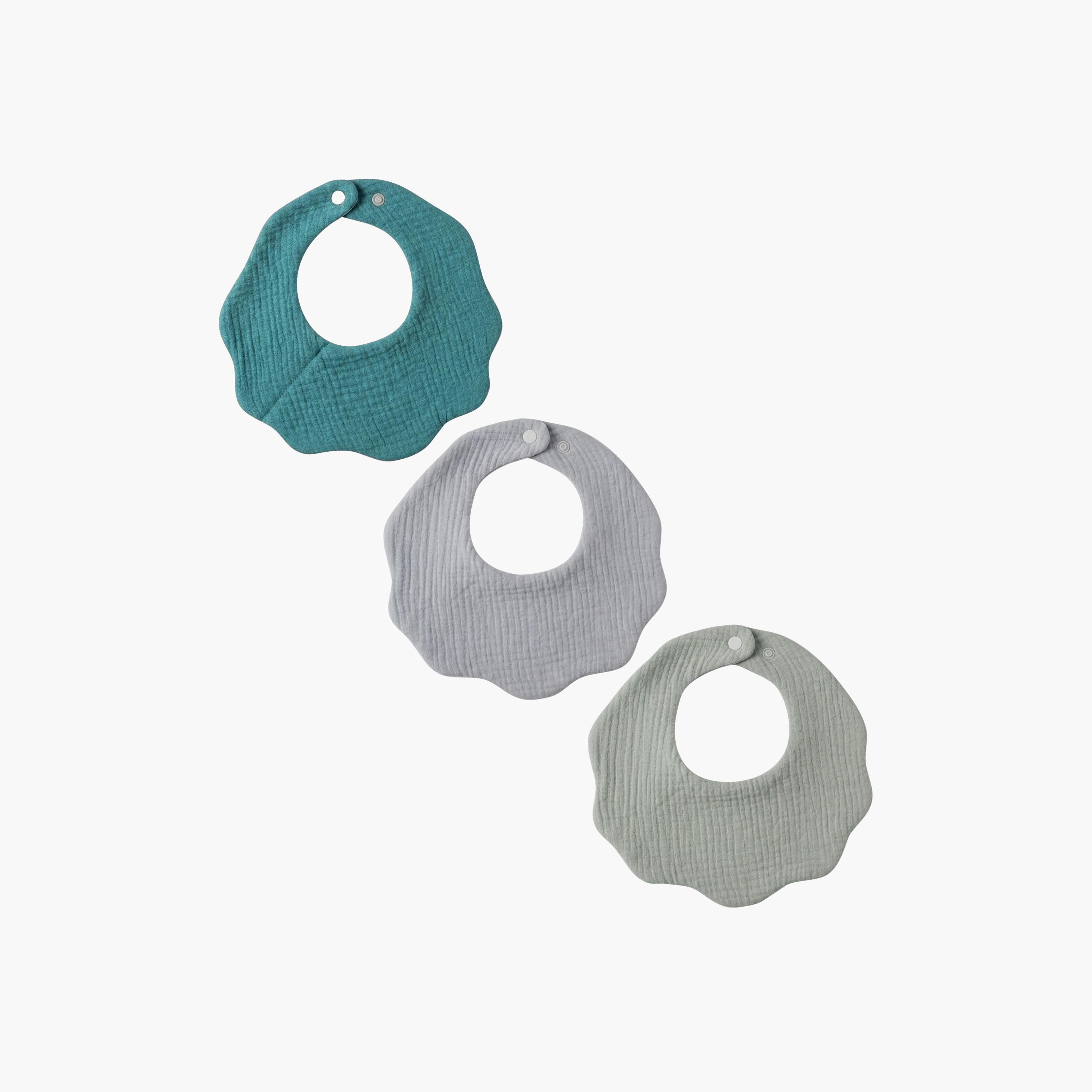 Babyqlo 3-Piece Cotton Bibs Set-baby-feeding-bibs-image-1