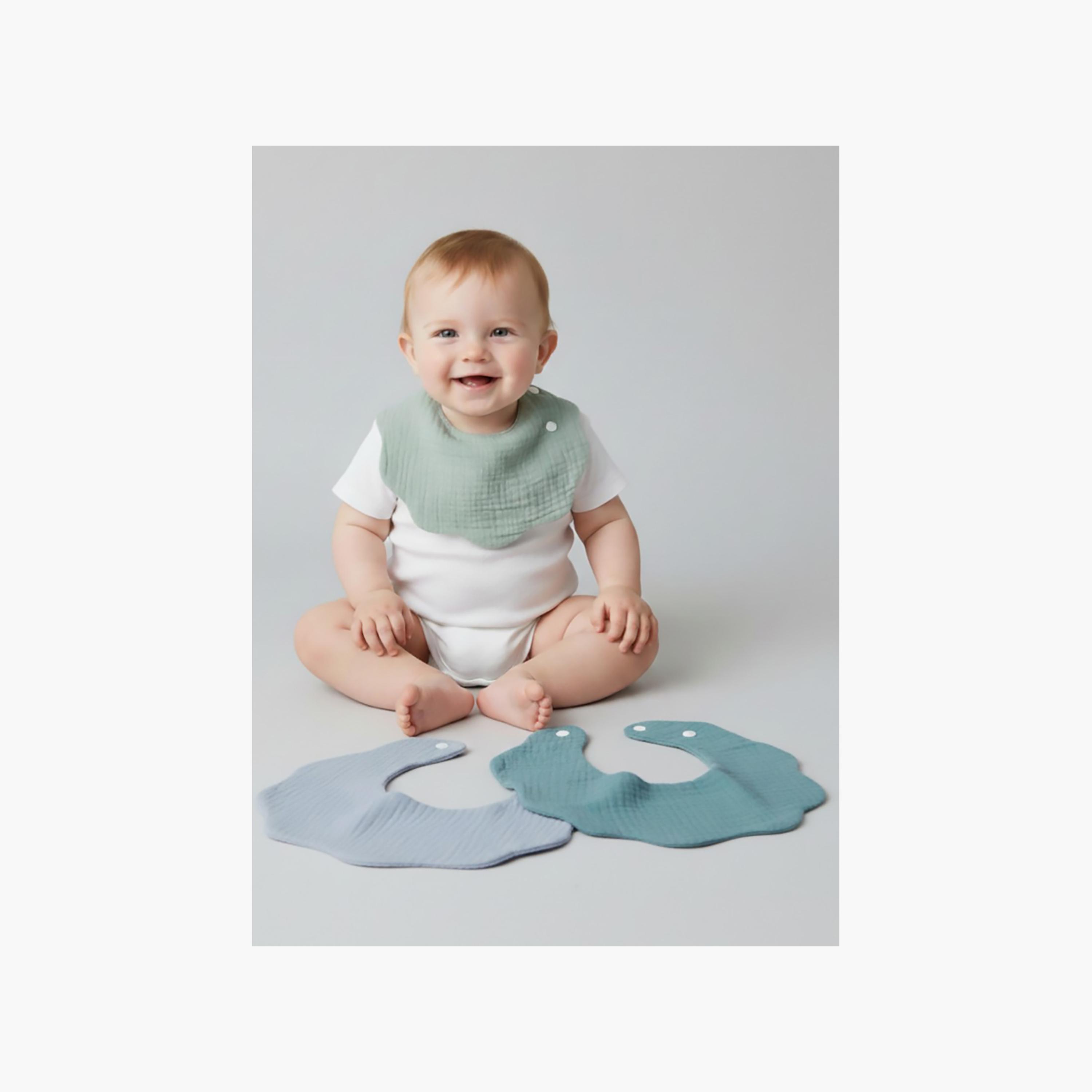 Babyqlo 3-Piece Cotton Bibs Set-baby-feeding-bibs-image-5