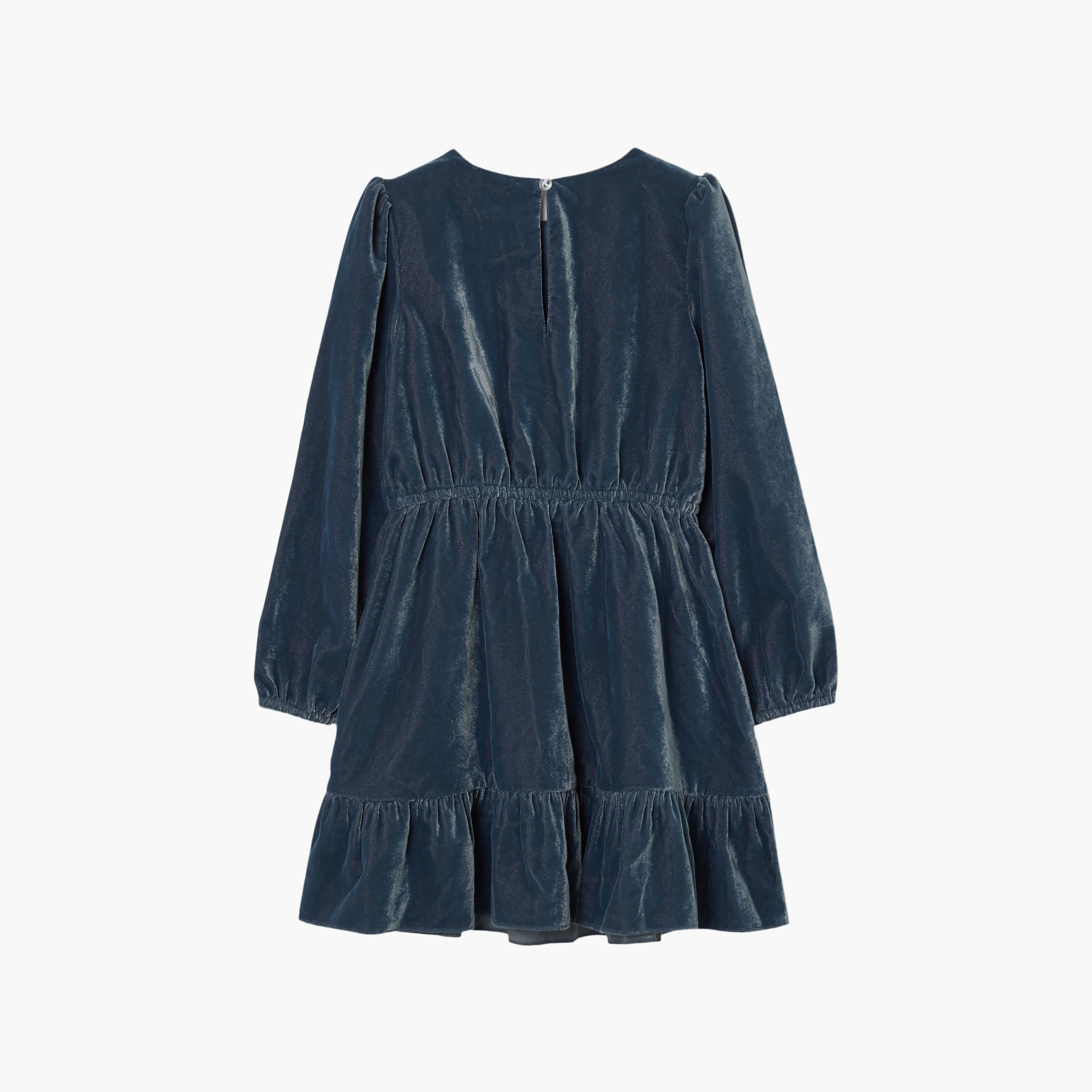 فستان سادة بقصة "A-لاين" و "ريجيولار فيت" من اوه في اس-girls-clothing-dressesandjumpsuits-image-2