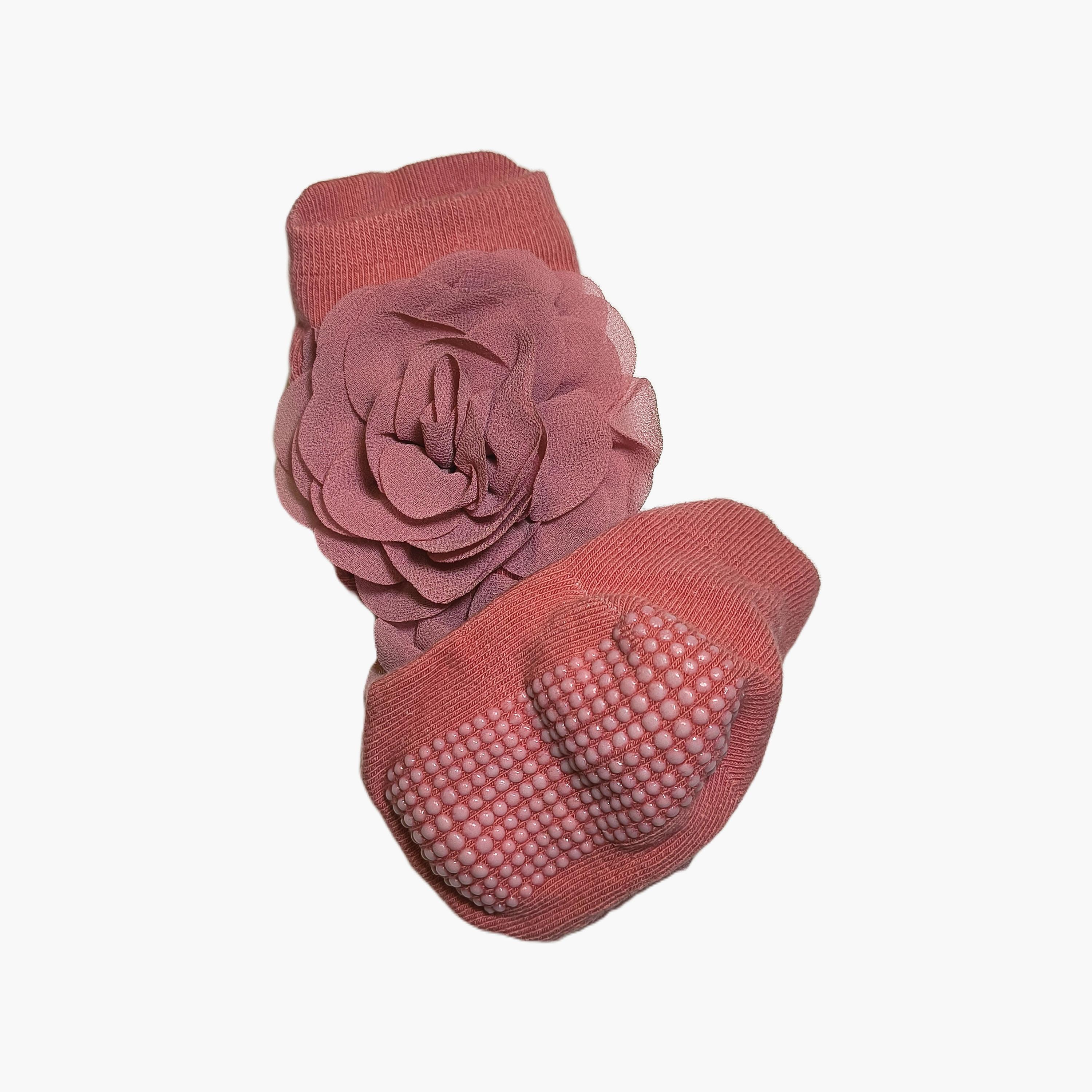 Babyqlo Floral Socks with Headband Set-baby-girls-accessories-socks-image-3