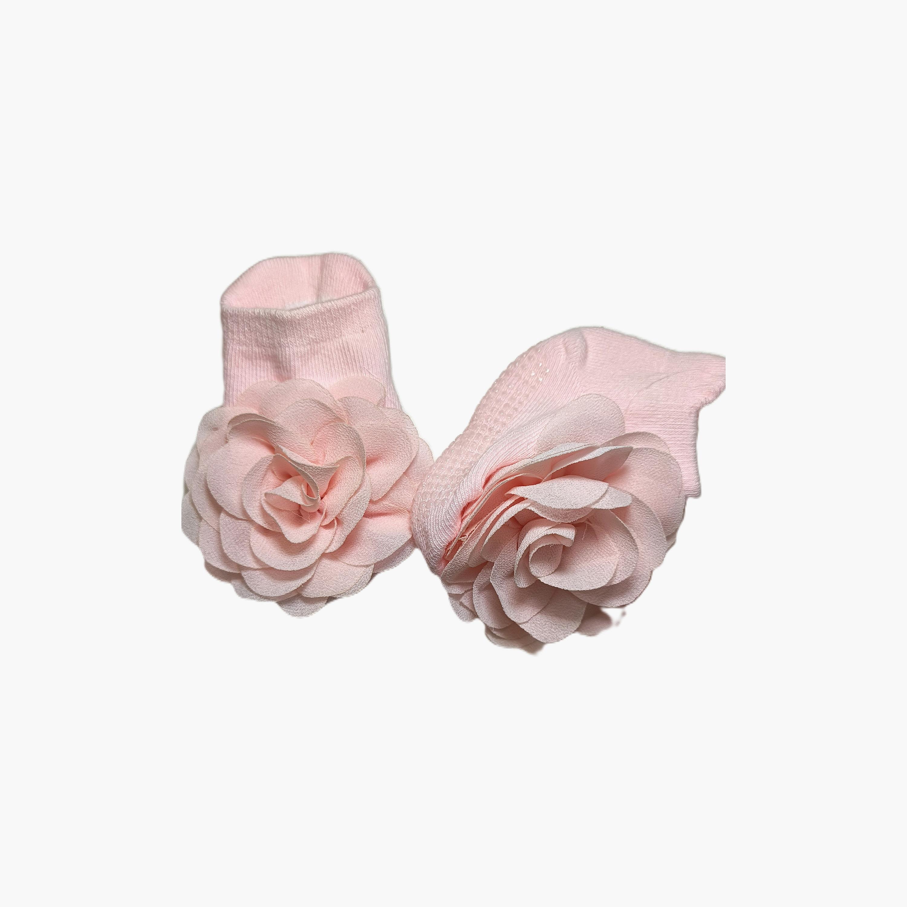 Babyqlo Floral Socks with Headband Set-baby-girls-accessories-socks-image-2